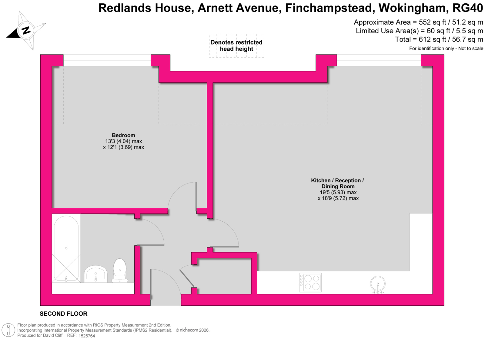 Flat 17, Redlands House,, Arnett Avenue, Wokingham floorplan