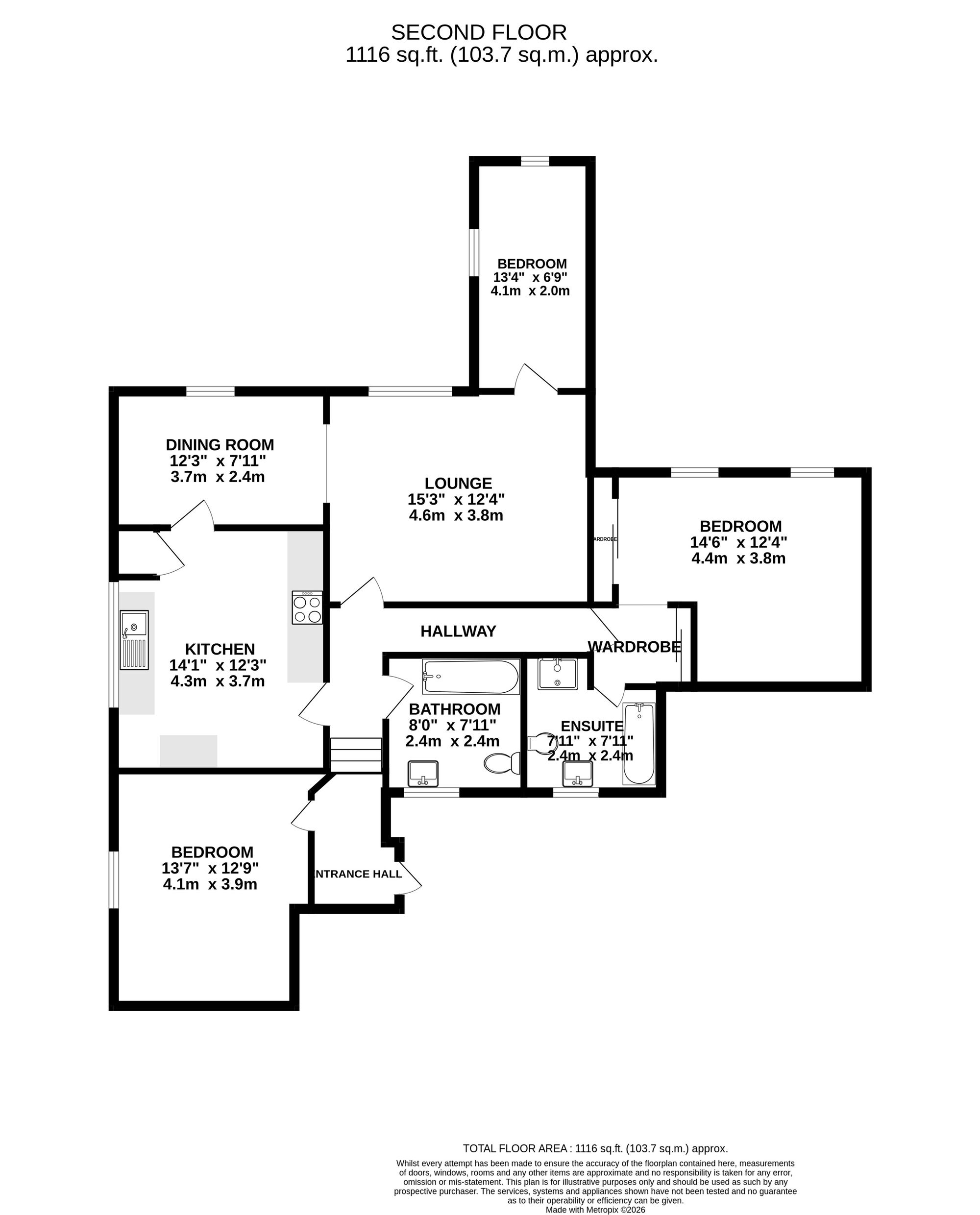 Flat 9, The Gables, Poole floorplan