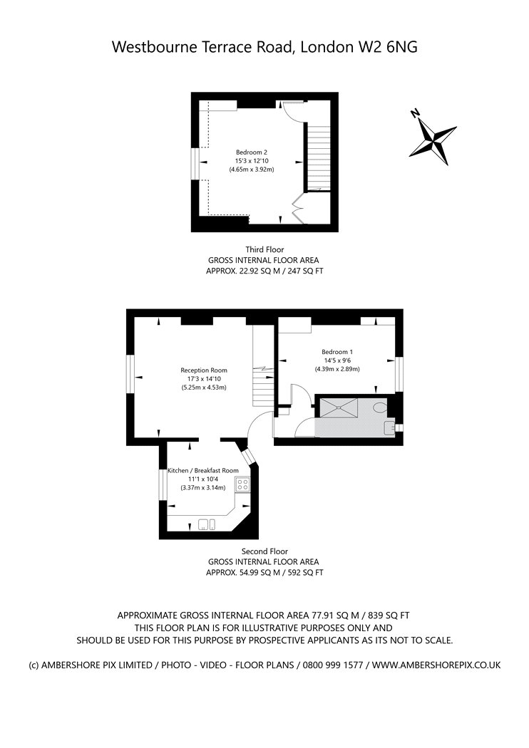 12B,, Westbourne Terrace Road, London floorplan