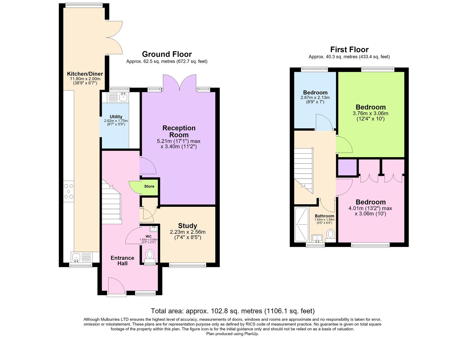 123, Rucklers Lane, Kings Langley floorplan