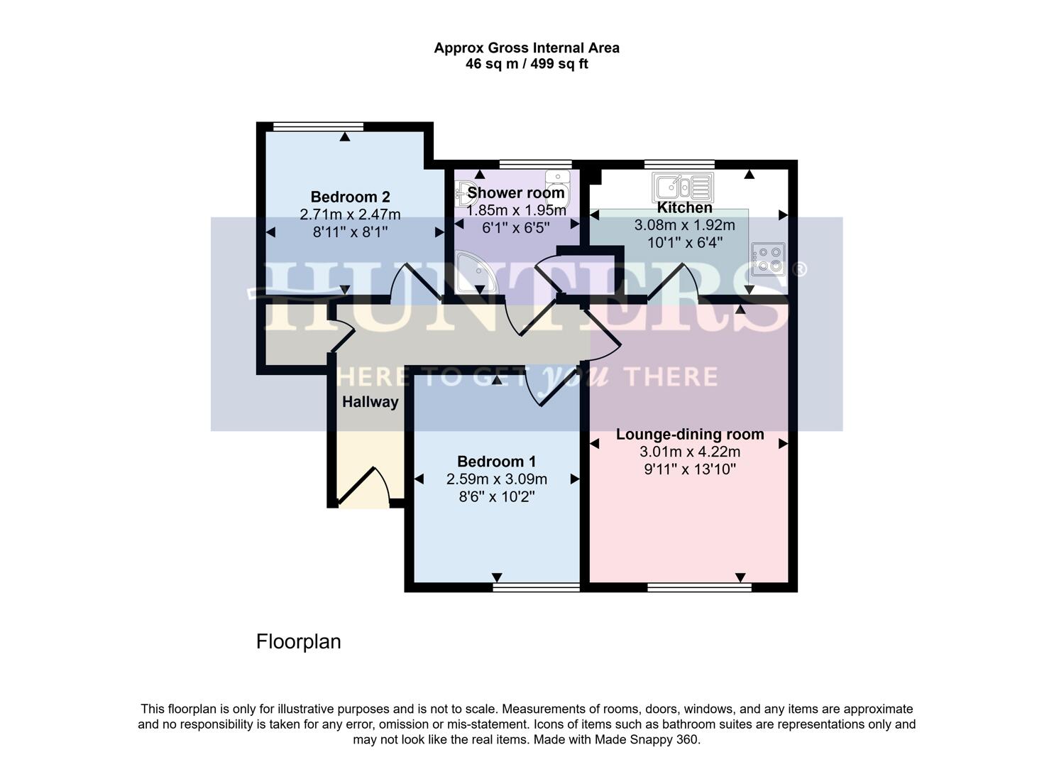19, Jasmine Court, Wigston floorplan
