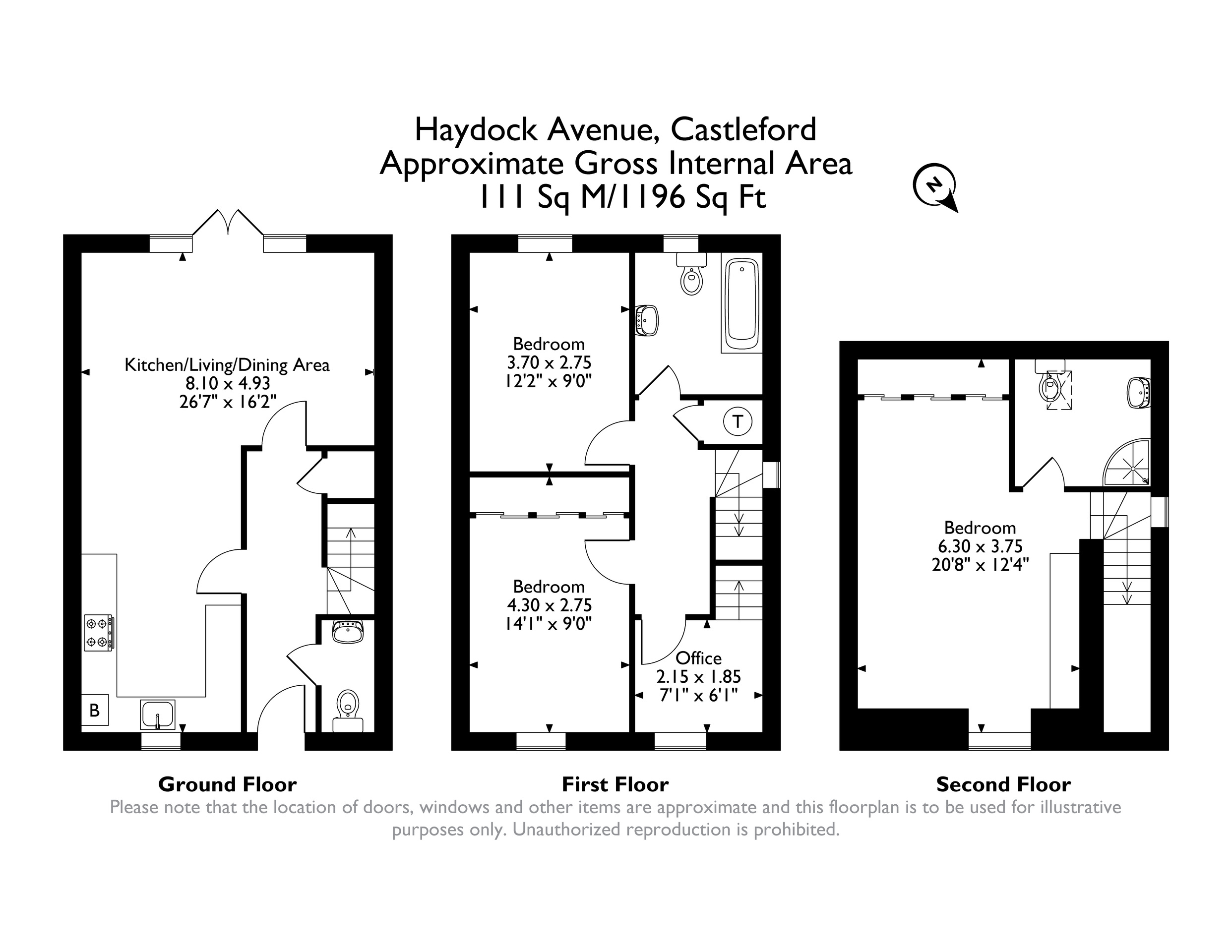 76 Haydock Avenue, Castleford floorplan