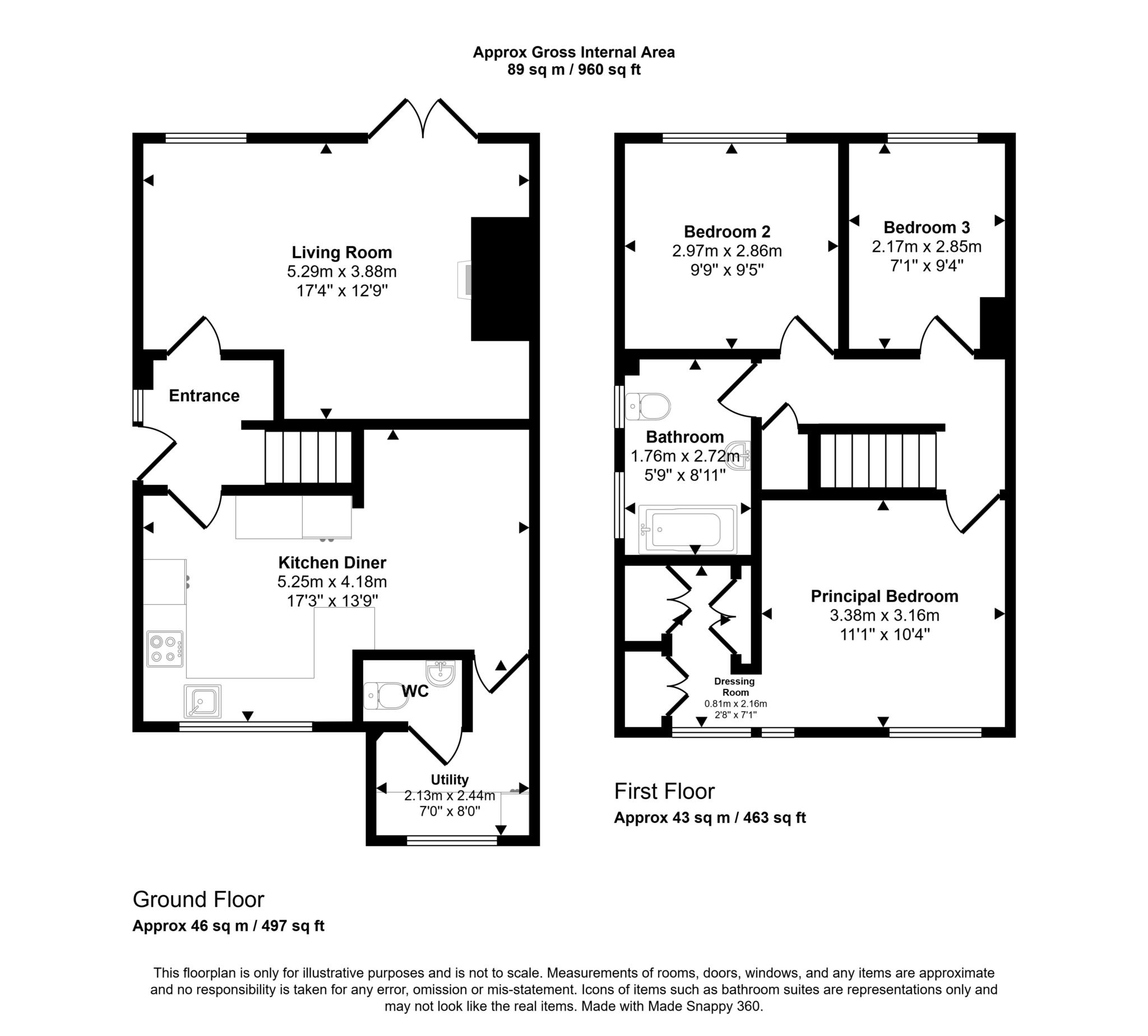 31, Glenmoor, Pershore floorplan