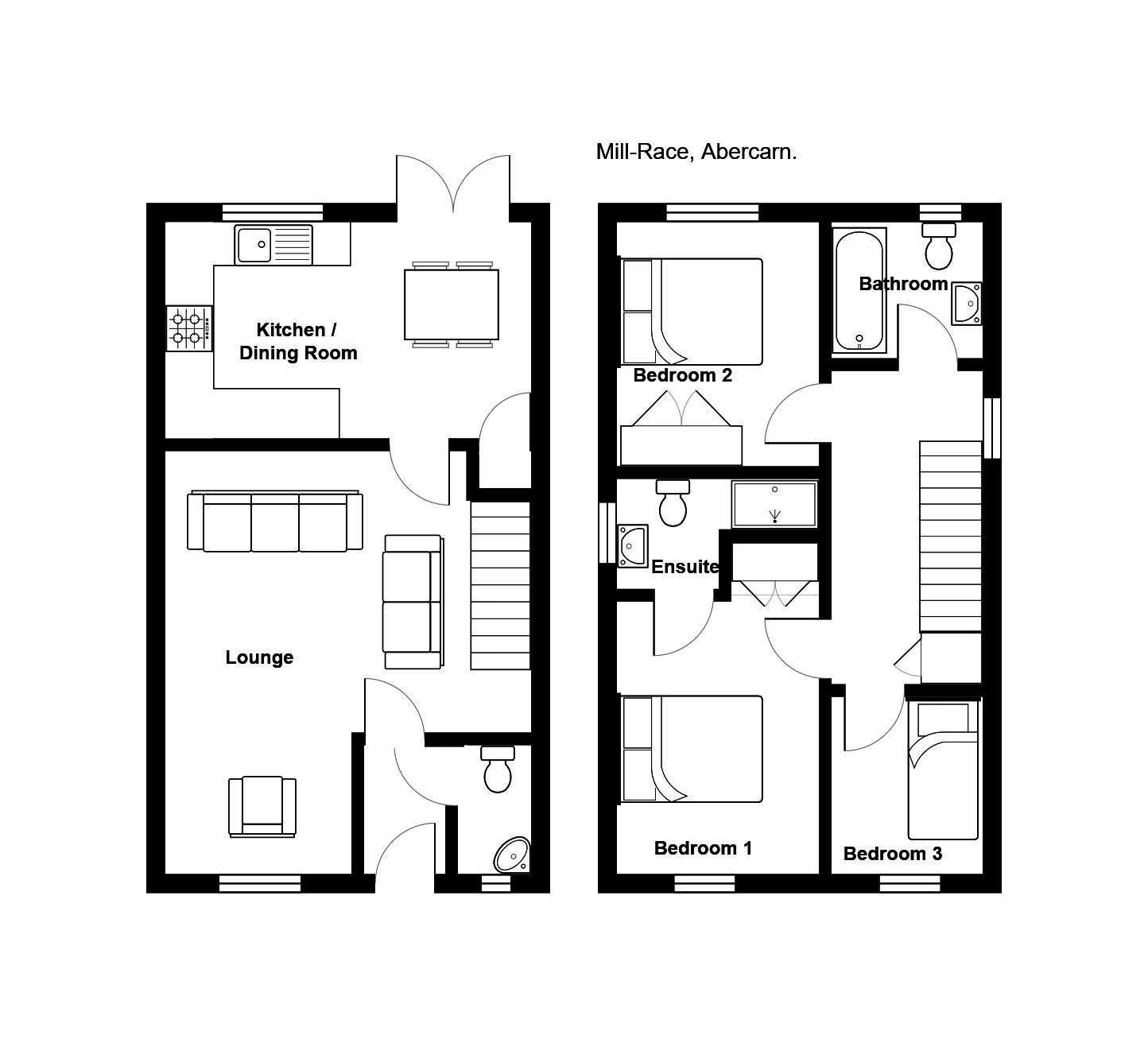 3 Bedrooms End terrace house for sale in Mill-Race, Abercarn, Newport NP11