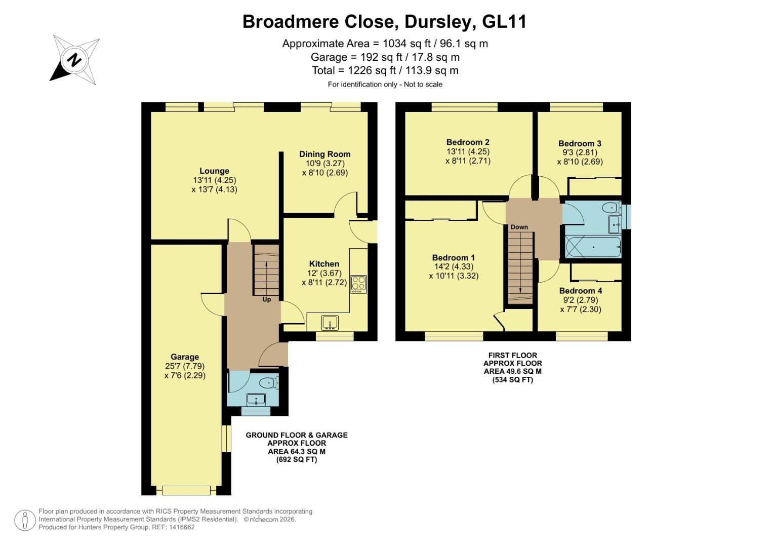 3, Broadmere Close, Dursley floorplan