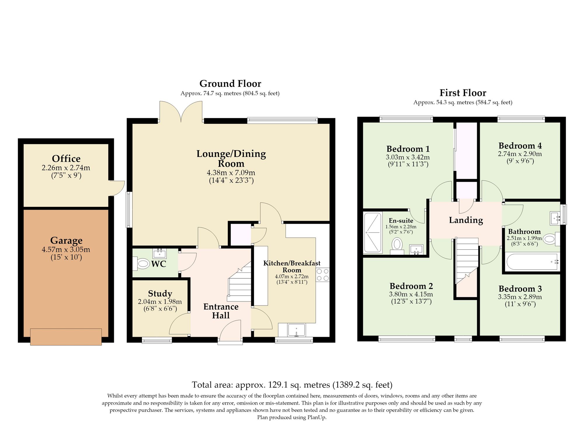 54 Goshawk Rise, Wymondham floorplan