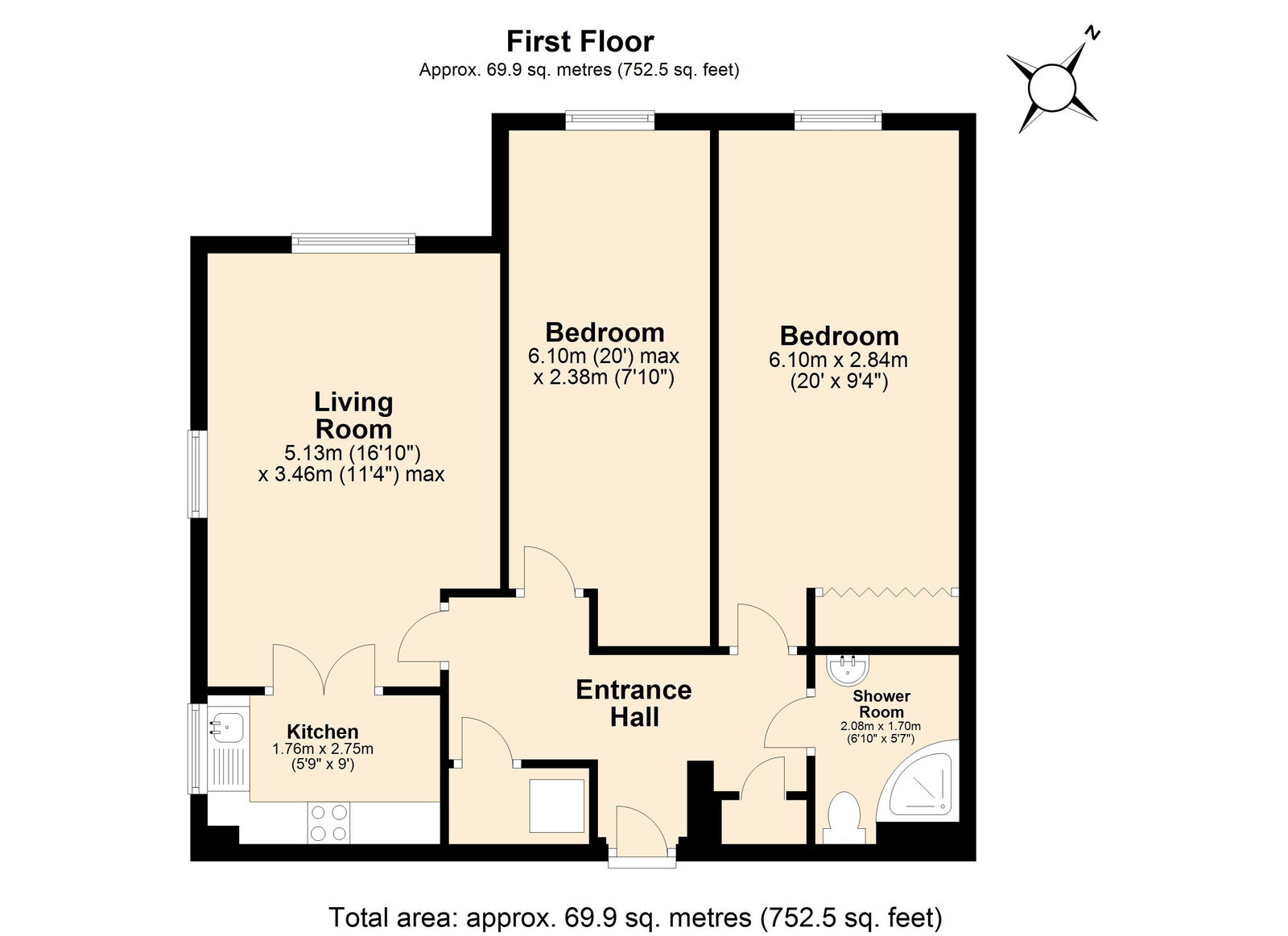 Goodrich Court,Flat 43, Gloucester Road, Ross-on-wye floorplan