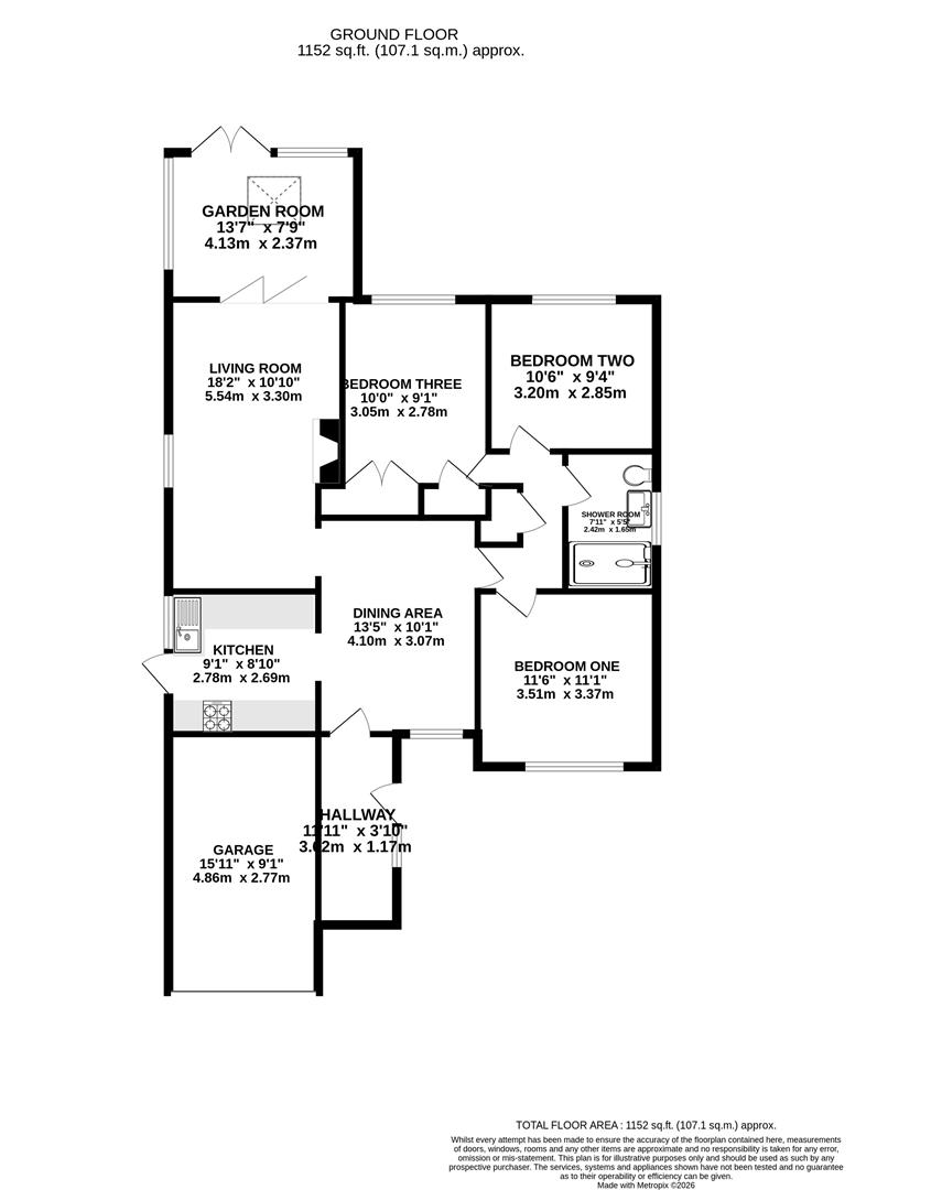 14, Tower Close, Reading floorplan