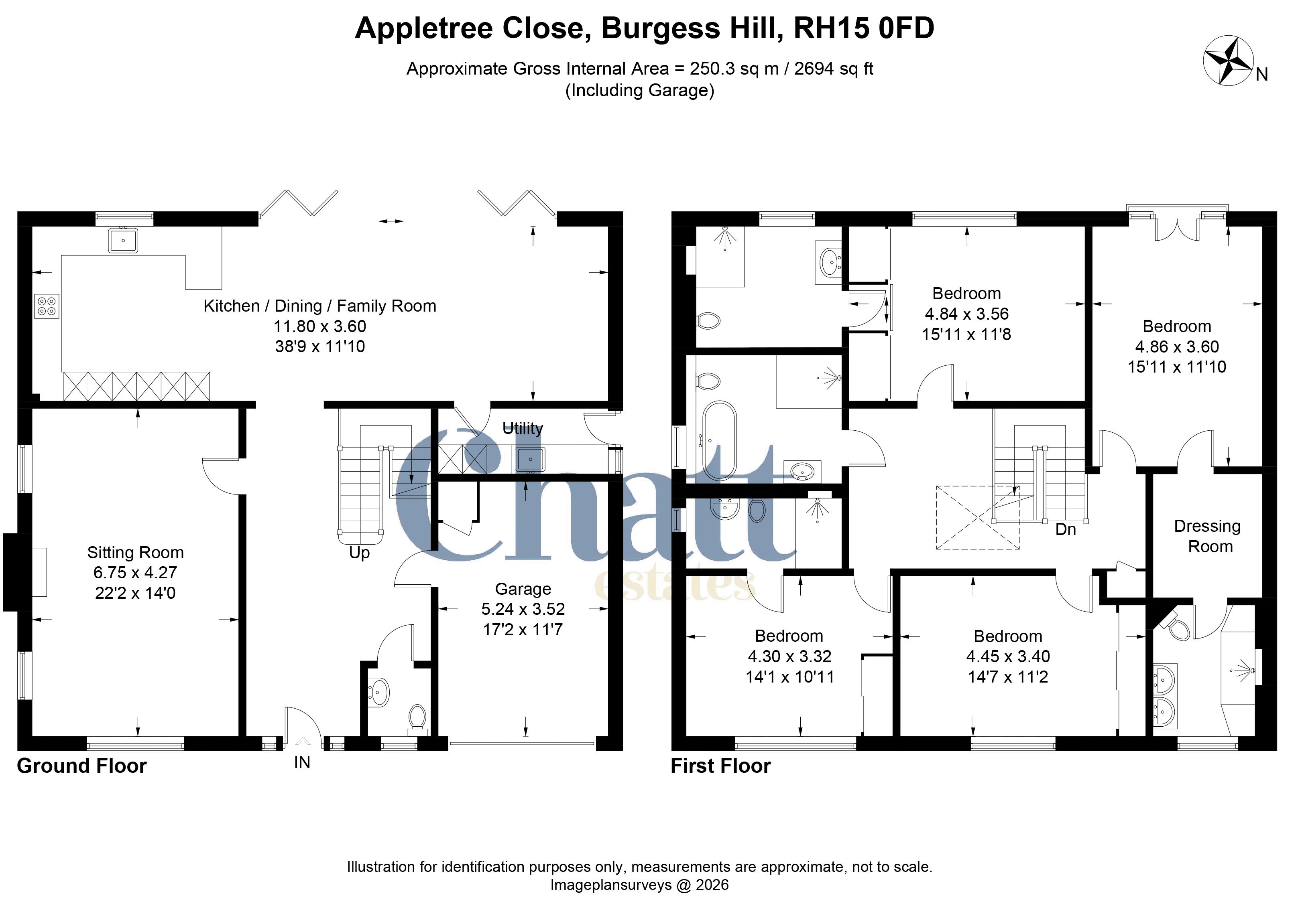 2, Appletree Close, Burgess Hill floorplan