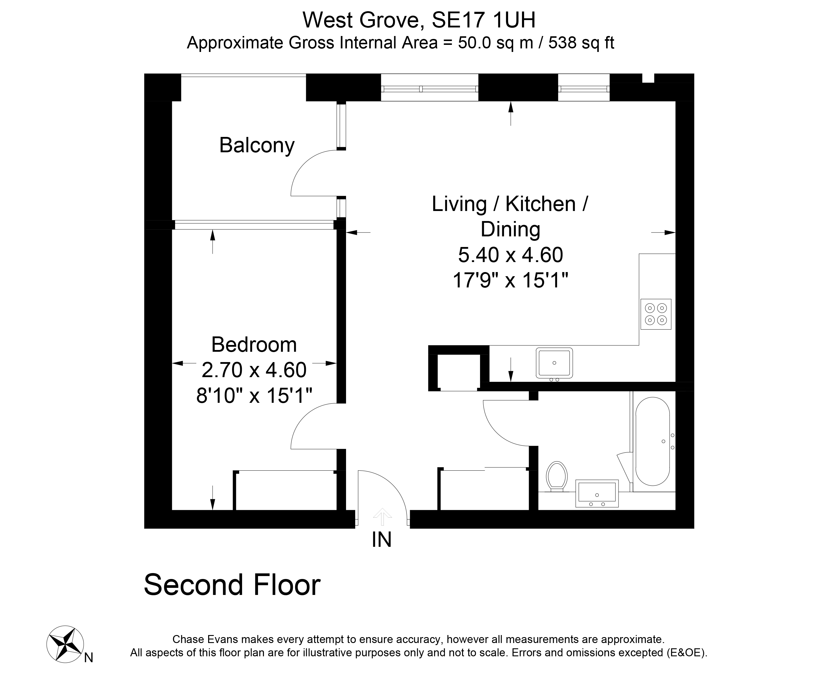 1 Bedrooms Flat to rent in Highwood Garden Terrace, Elephant & Castle, London SE17