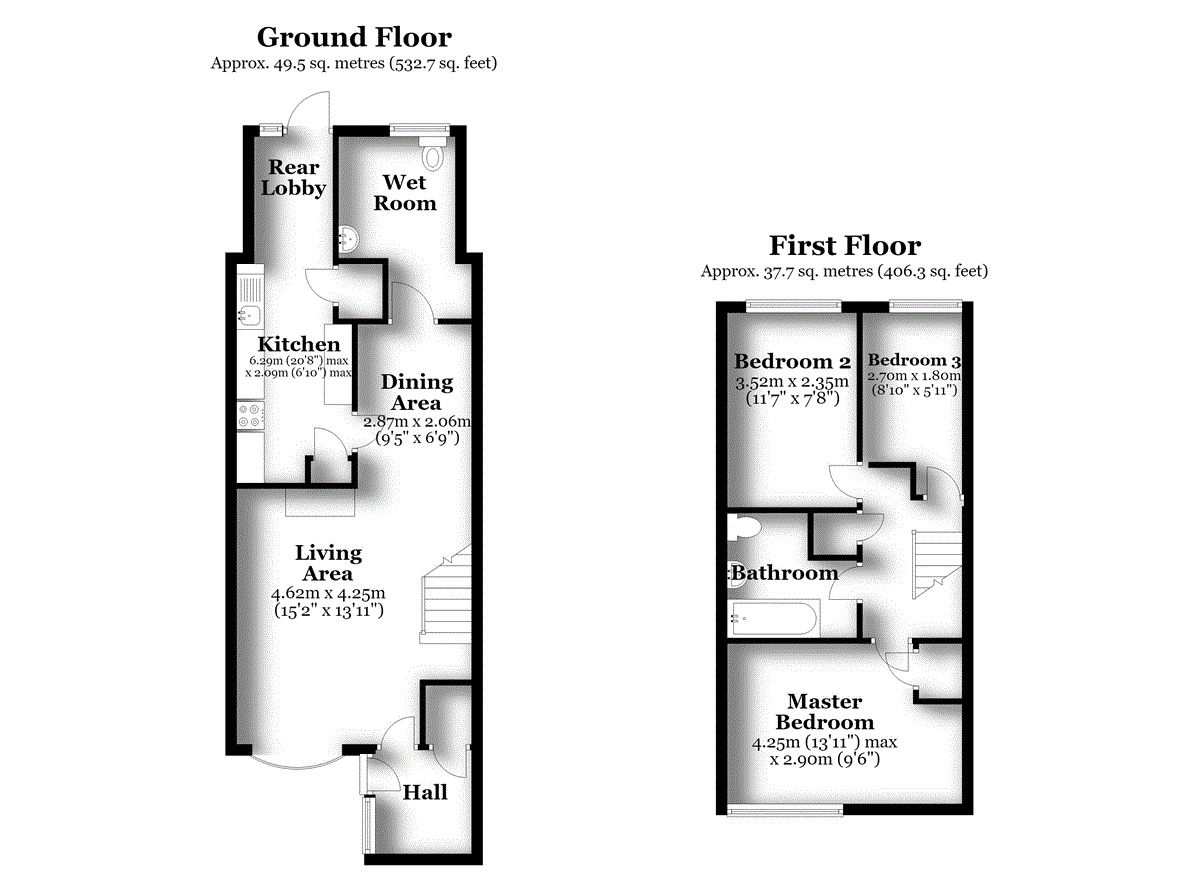 13, Ponds Close, Raunds floorplan