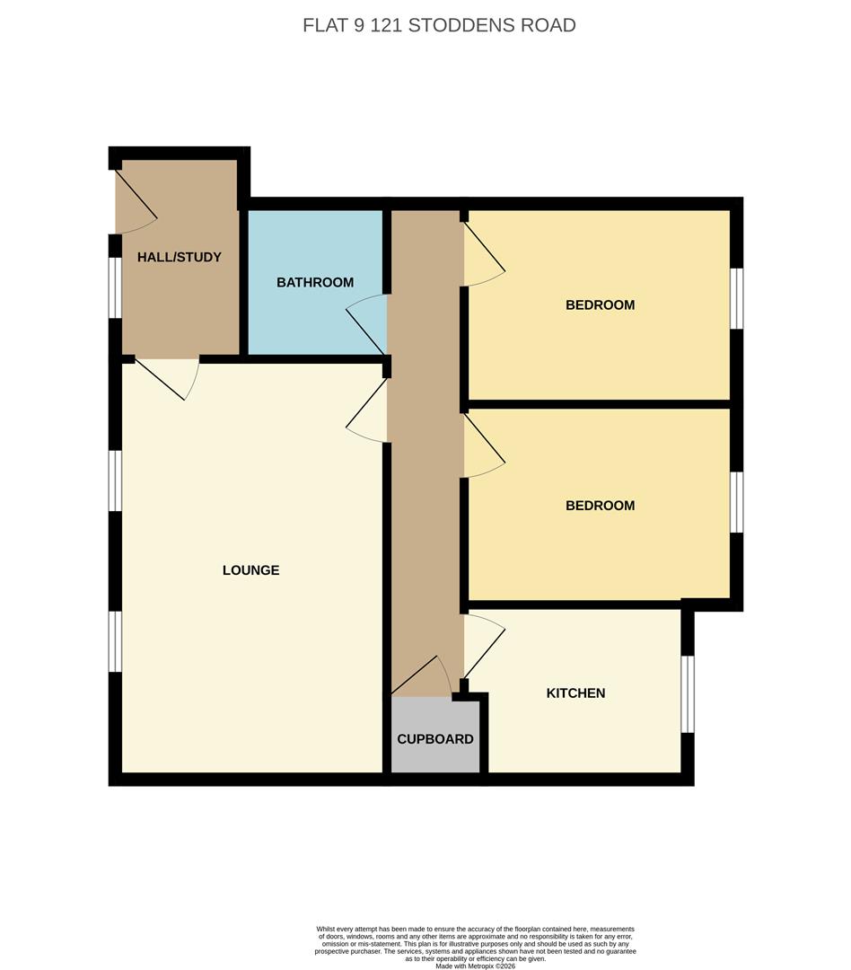 Flat 9, Greenways, 121, Stoddens Road, Burnham-On-Sea floorplan