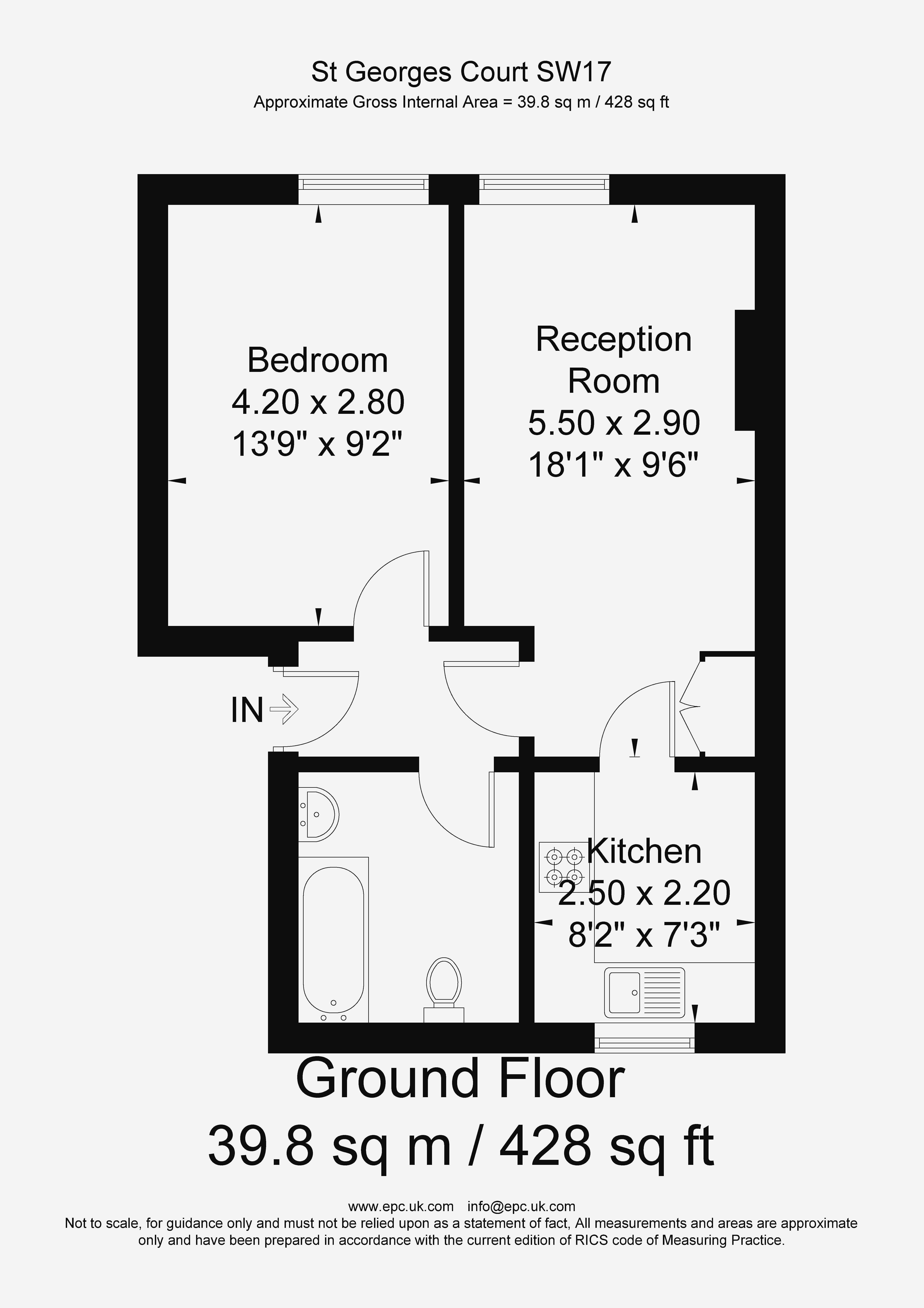 Flat 6 St Georges Court,, 209-213 Tooting High Street, London floorplan
