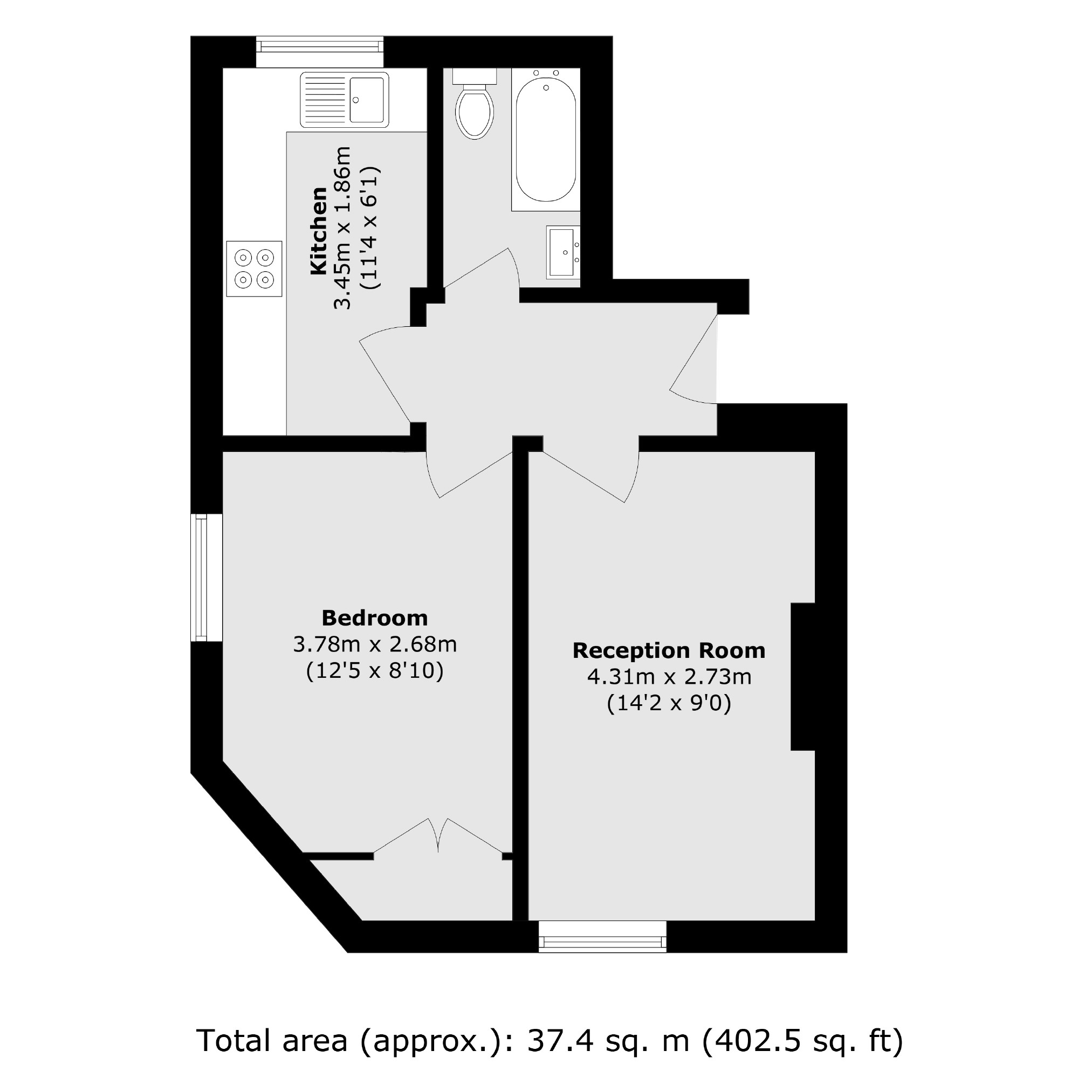58A, Dundonald Road, London floorplan