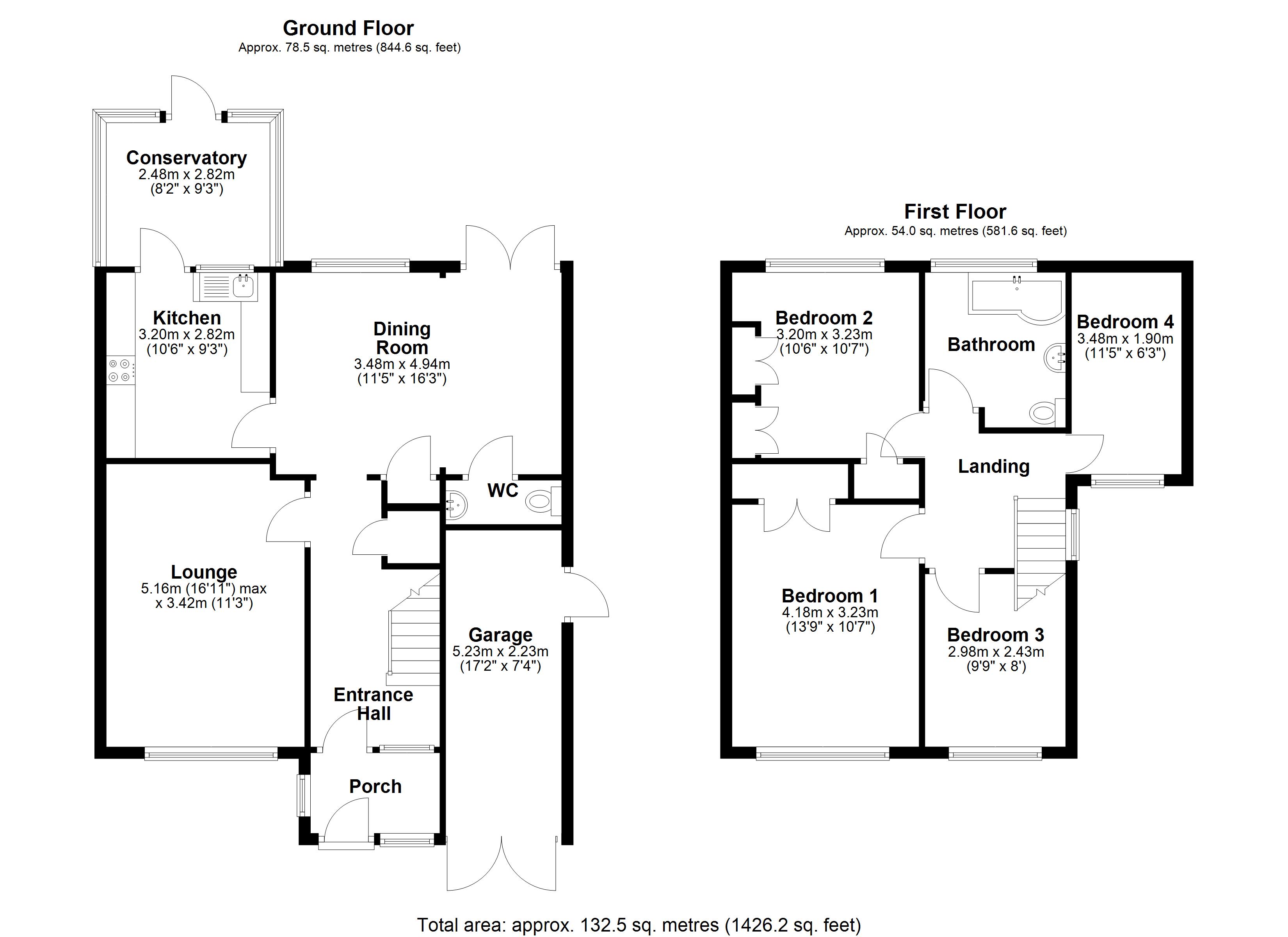 91, Saxonbury Avenue, Sunbury-on-Thames floorplan