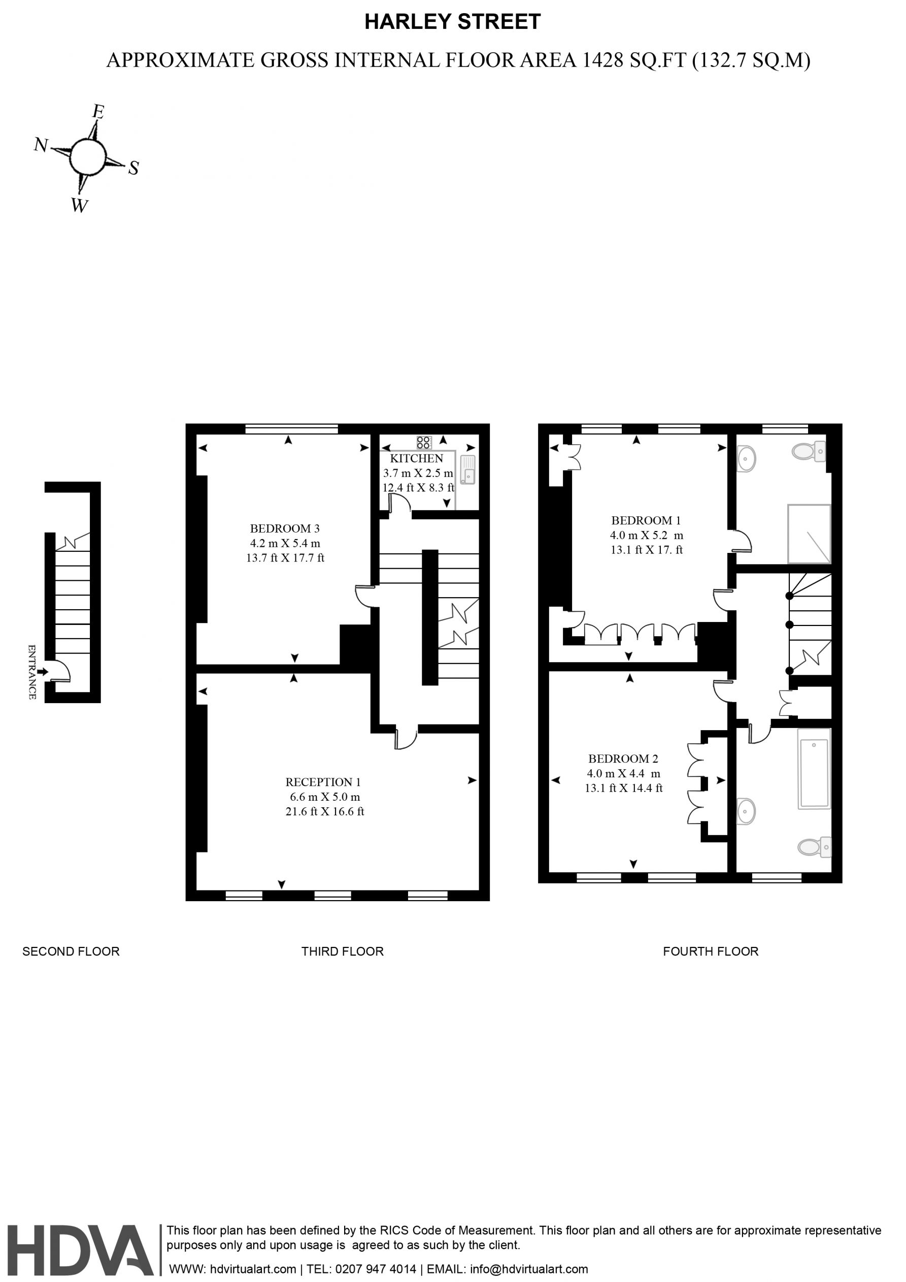 46, Harley Street, London floorplan