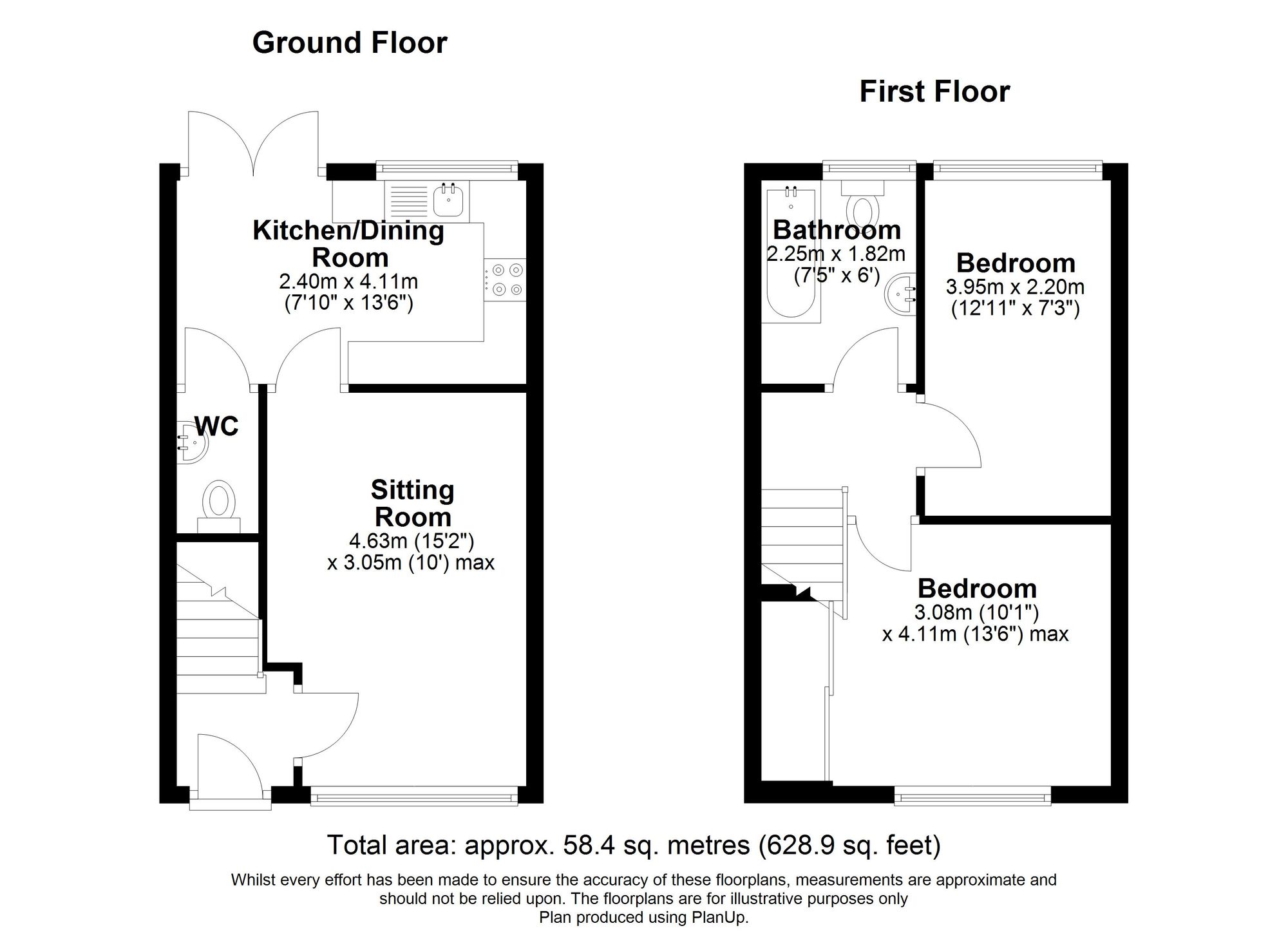 2 Lapwing Close, Burnley floorplan