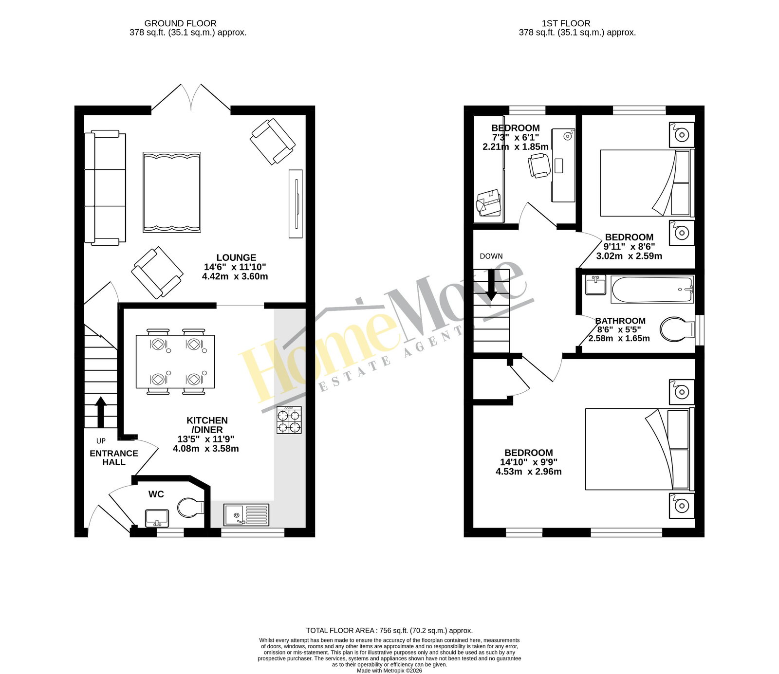 11, Vickers Close, Nottingham floorplan