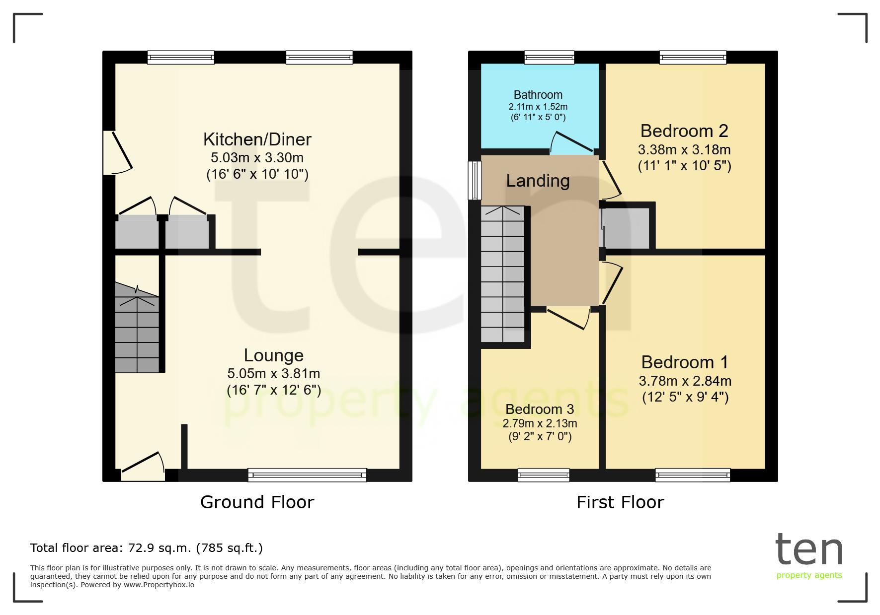 28, Shakespeare Road, St. Neots floorplan