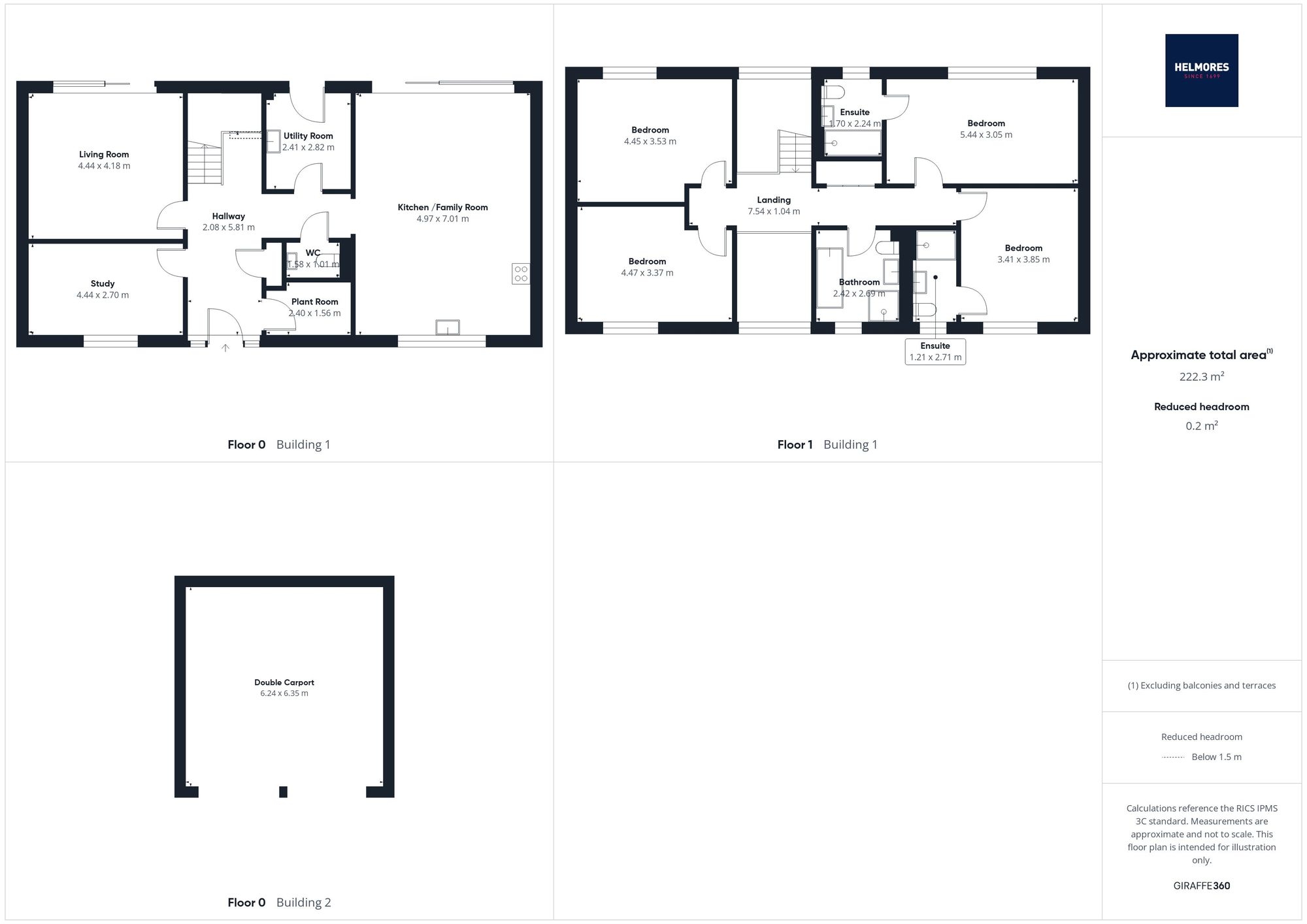 3 Hilltops, Cheriton Bishop floorplan