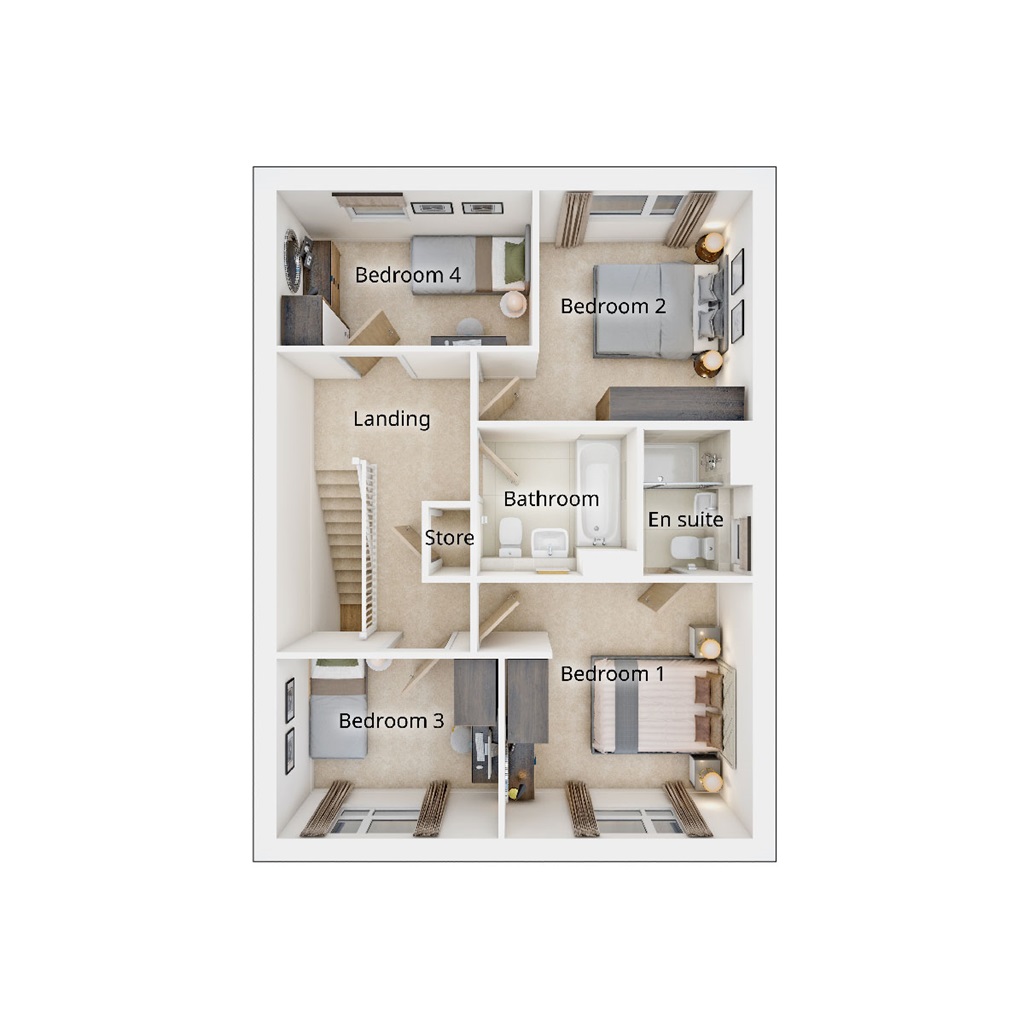 The Colford - Plot 452, Elmwood Grange, Yarm Back Lane, Stockton-On-Tees floorplan