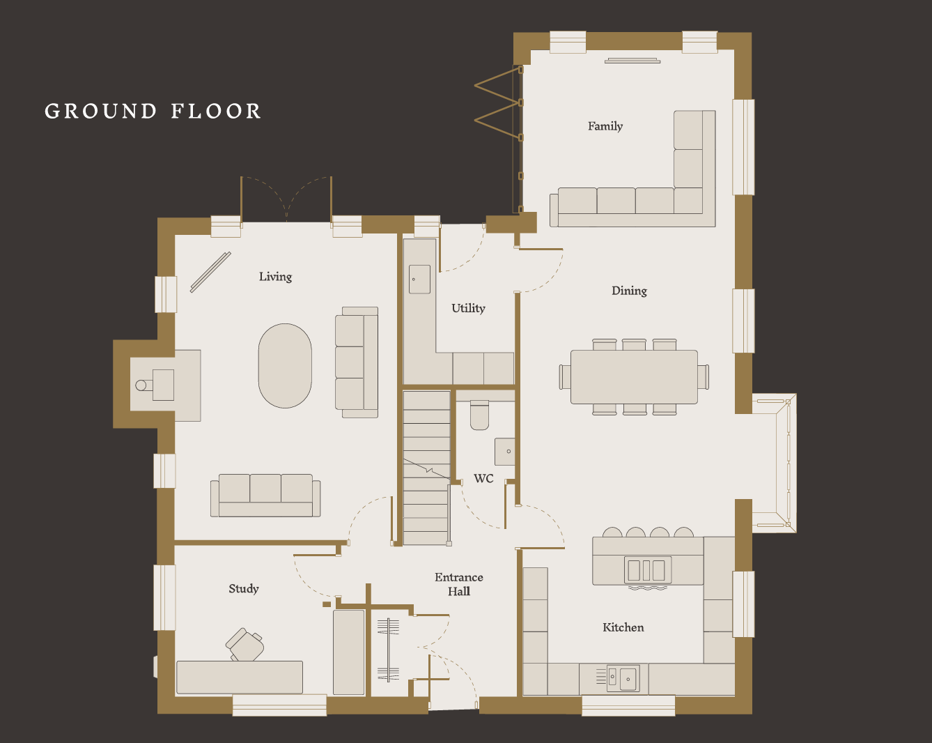 The Show Home, Plot 3 Oakwood Rise, Ashford floorplan