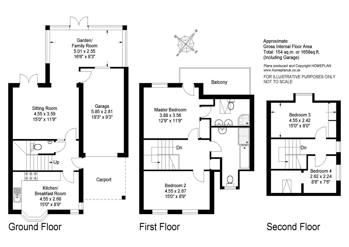 3, The Ostlers, Lymington floorplan