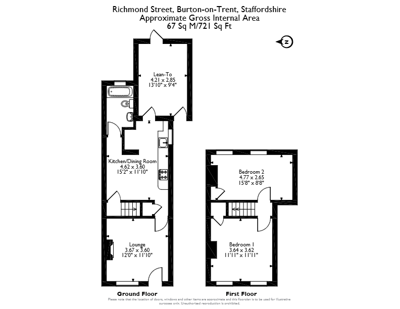 36, Richmond Street, Burton-on-Trent floorplan