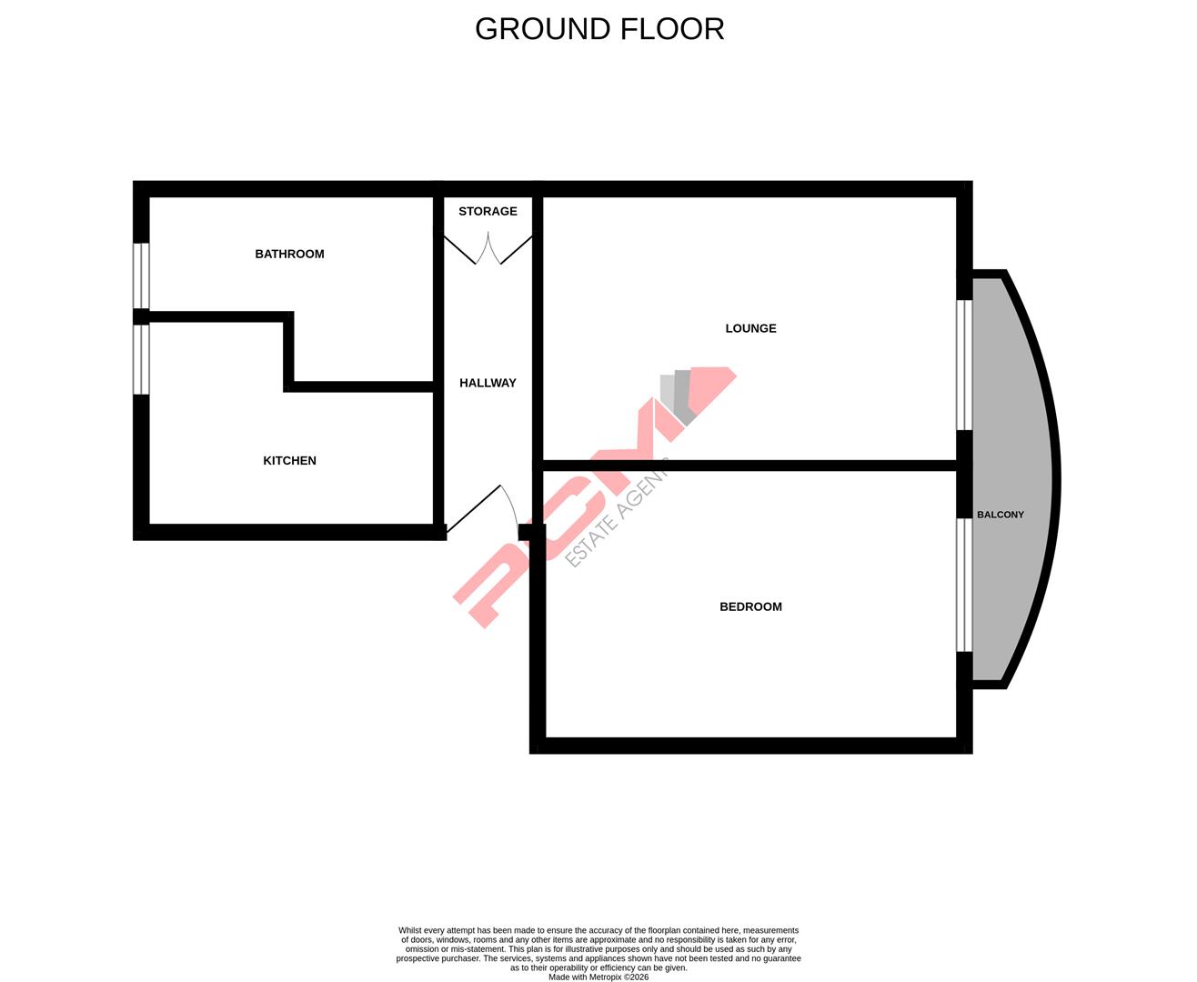 Flat 6 Wilton House, 1, Grosvenor Gardens, St Leonards-On-Sea floorplan