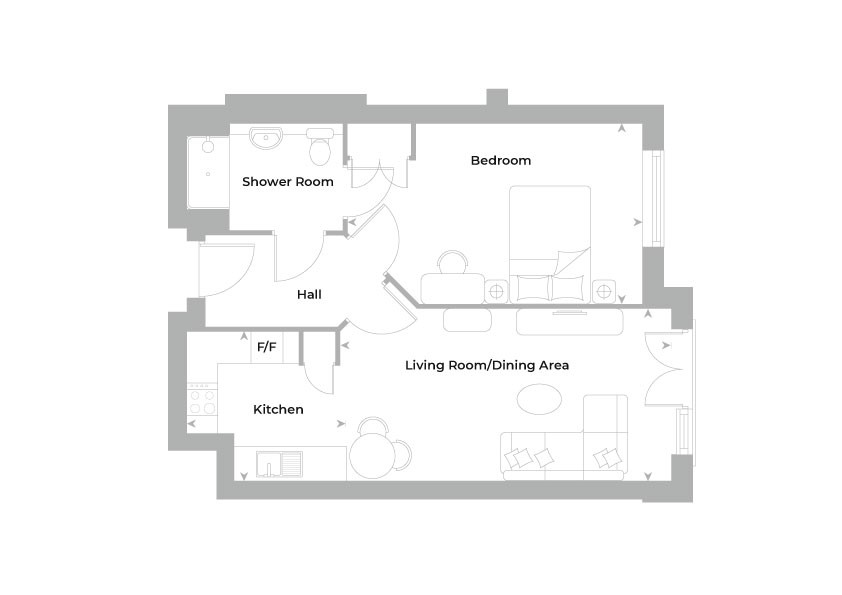 Flat 48, Southern Oaks, Old Schools Lane, Ewell floorplan