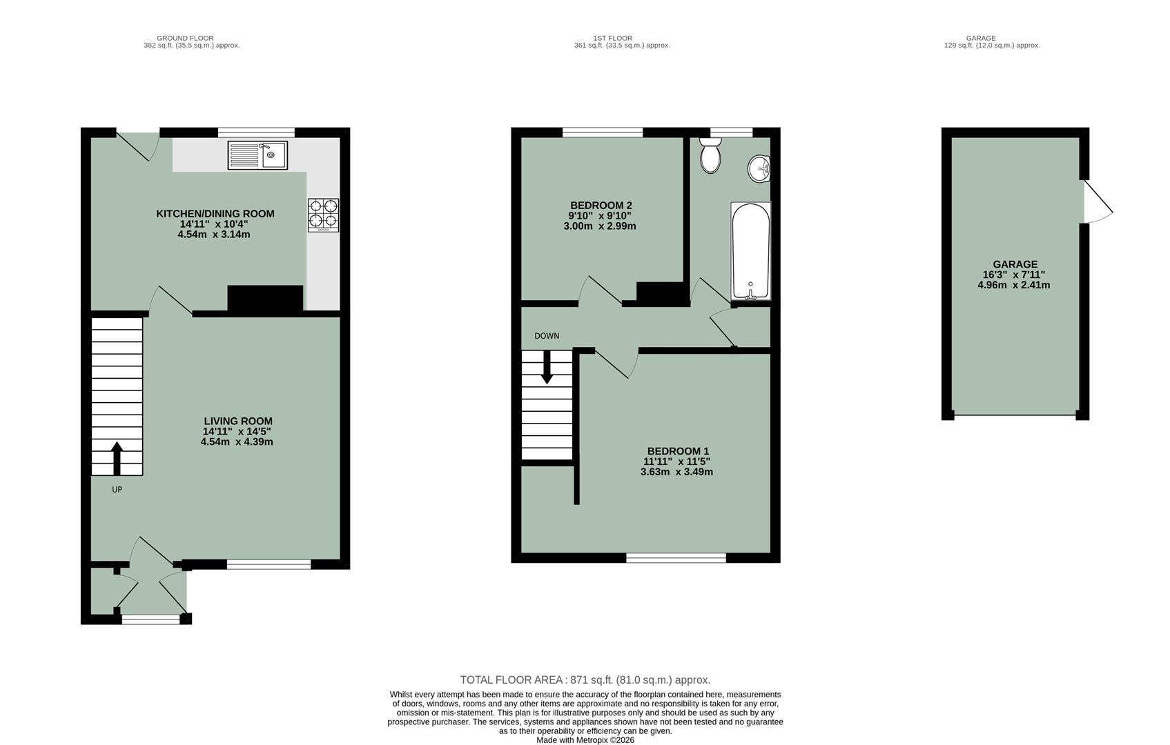 25, Laurel Close, Chalgrove floorplan