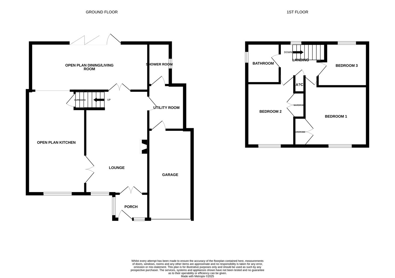 Donnington, Manor Road, Pershore floorplan