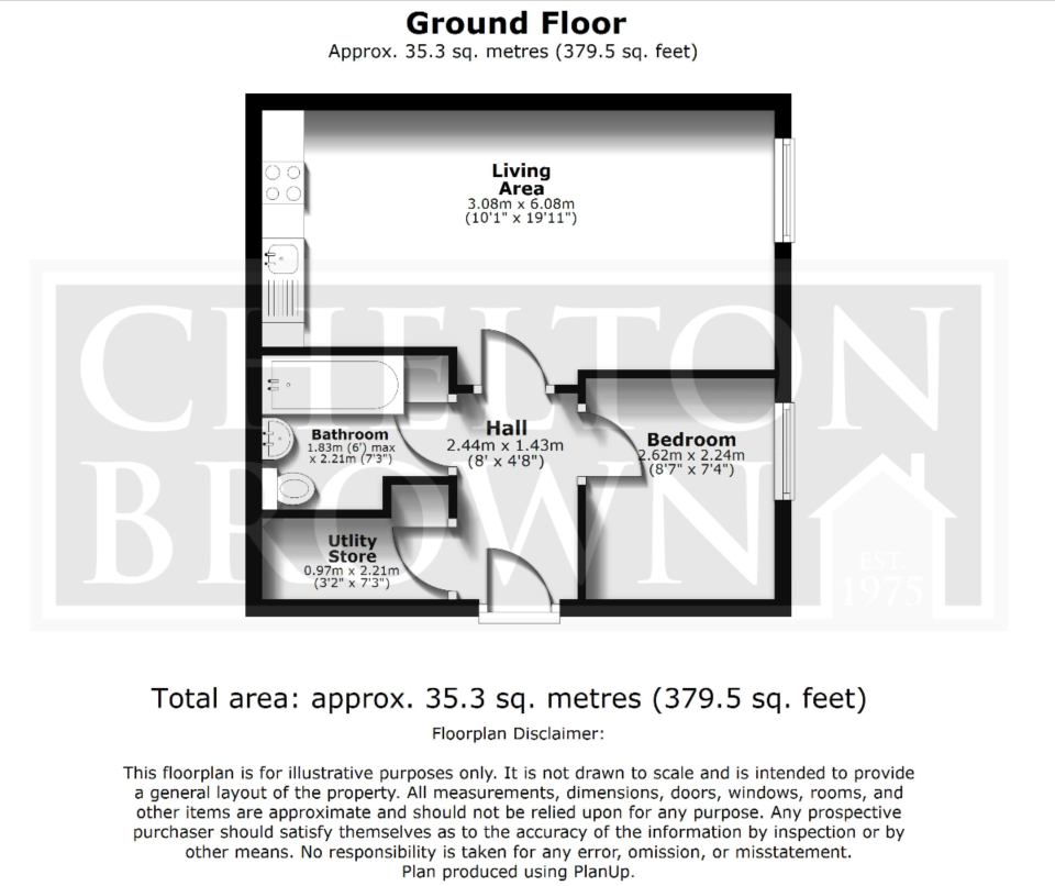 Flat 1, 11-13 Ruskin Haus,, Ruskin Road, Northamptonshire floorplan