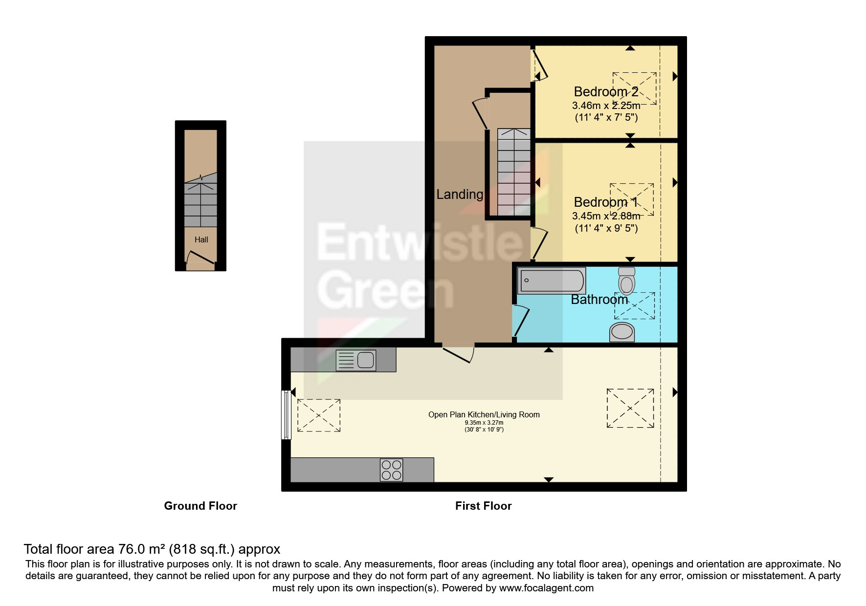 Flat 7, 12-14,, Alexandra Road, Lancashire floorplan