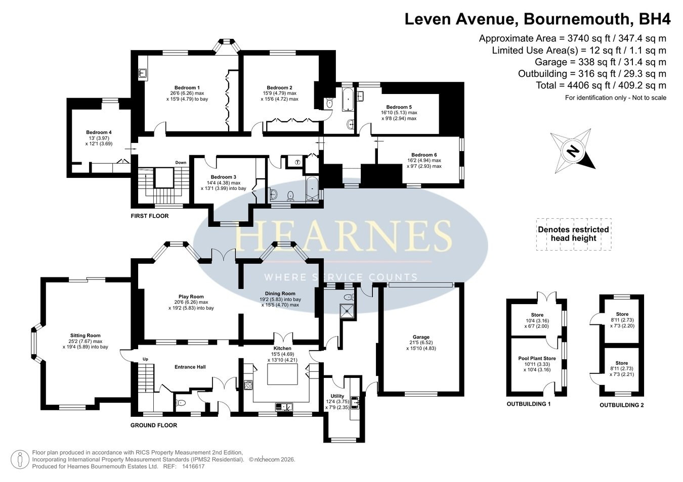 25, Leven Avenue, Bournemouth floorplan