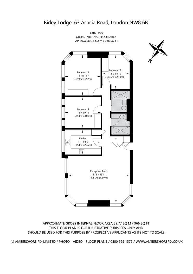 31 Birley Lodge, 63 Acacia Road, St John's Wood, London, NW8 floorplan