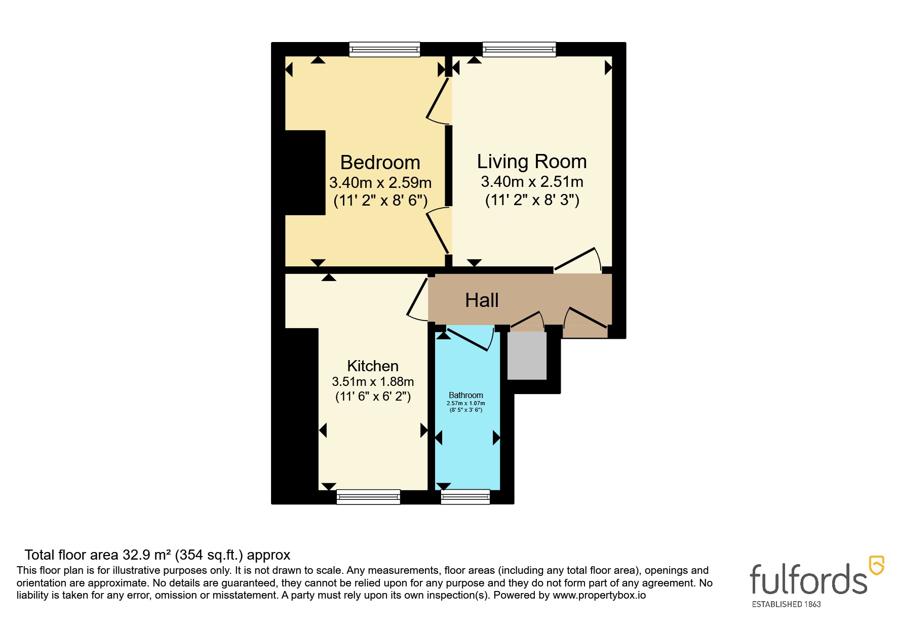 Flat 3, 9, Longbrook Terrace, Devon floorplan