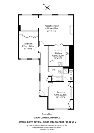 2 Bedrooms Flat to rent in Great Cumberland Place, London W1H