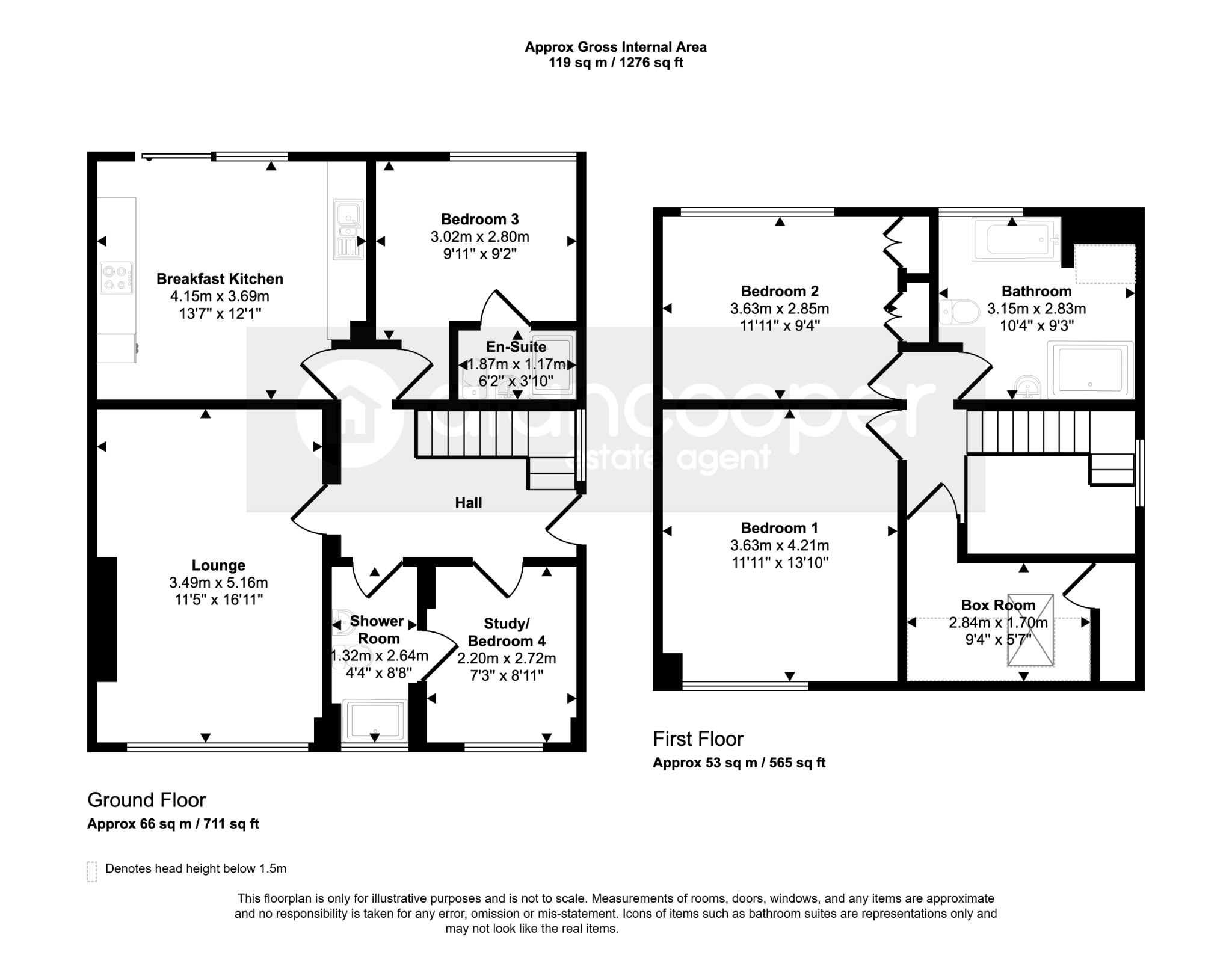 4, Avon Close, Bedworth floorplan