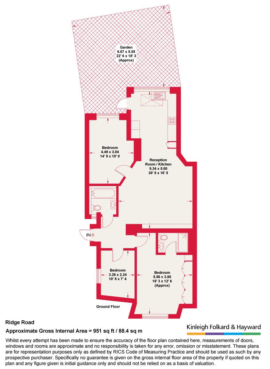 5A, Ridge Road, London floorplan