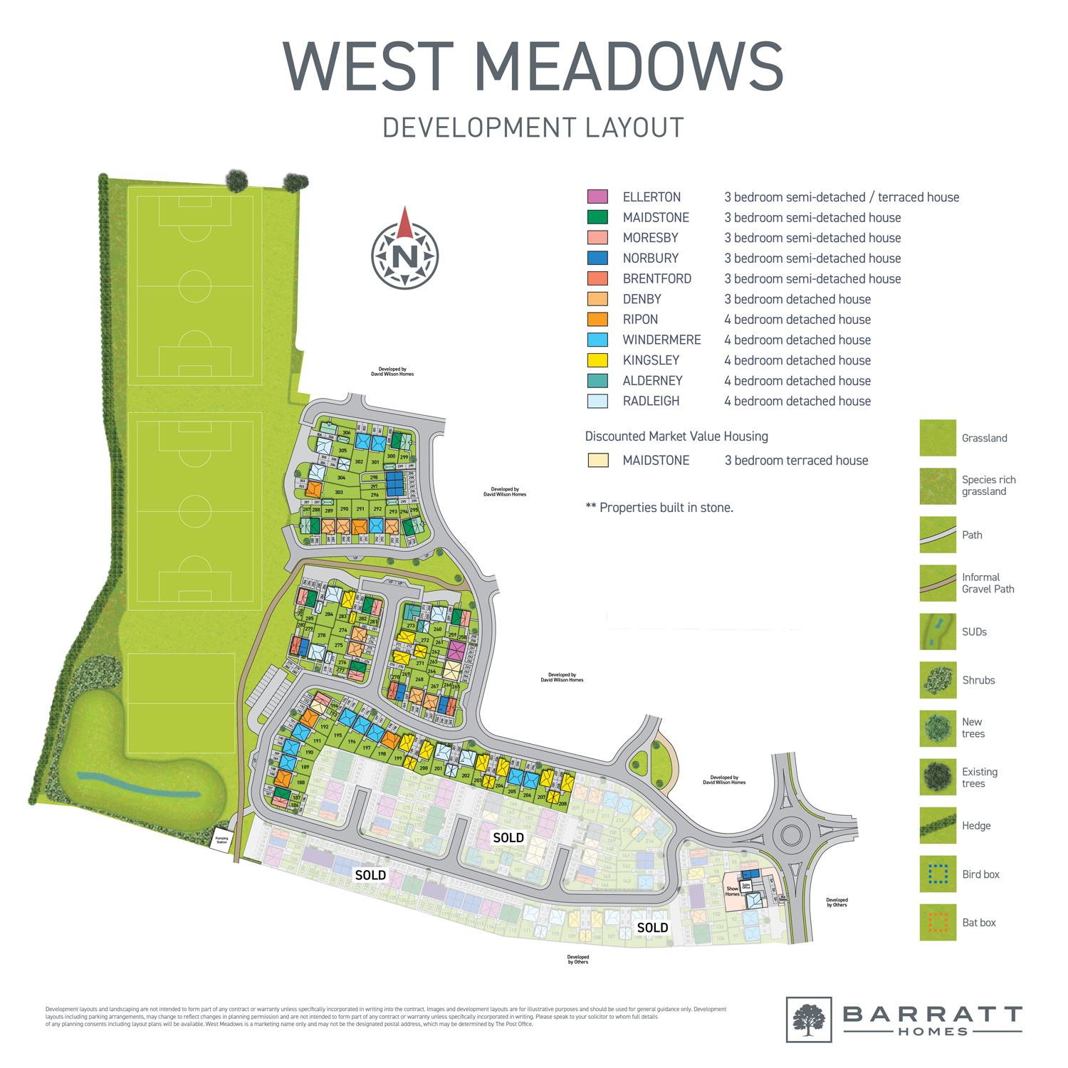 "Denby" at Beacon Lane, Cramlington NE23, 3 bedroom detached house for