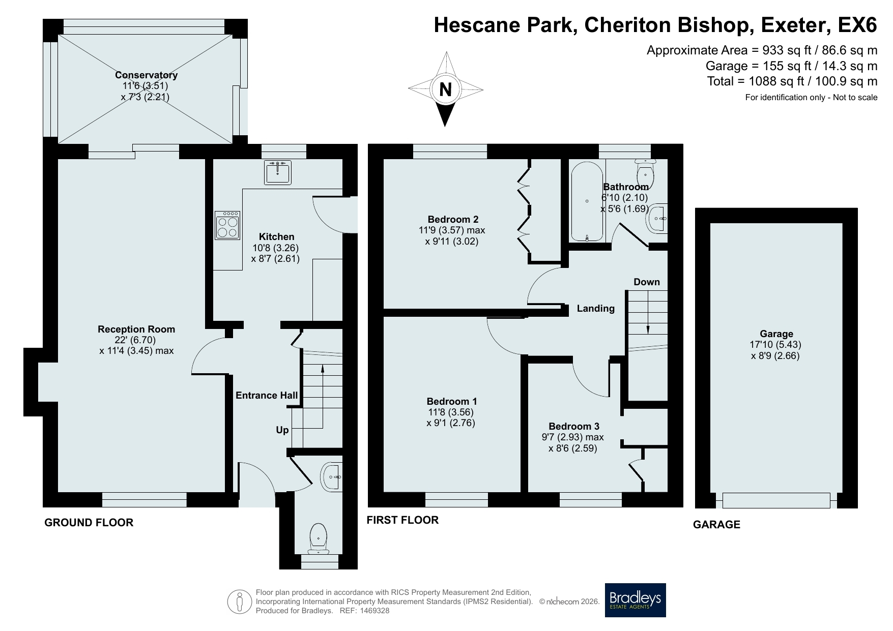 24, Hescane Park, Exeter floorplan