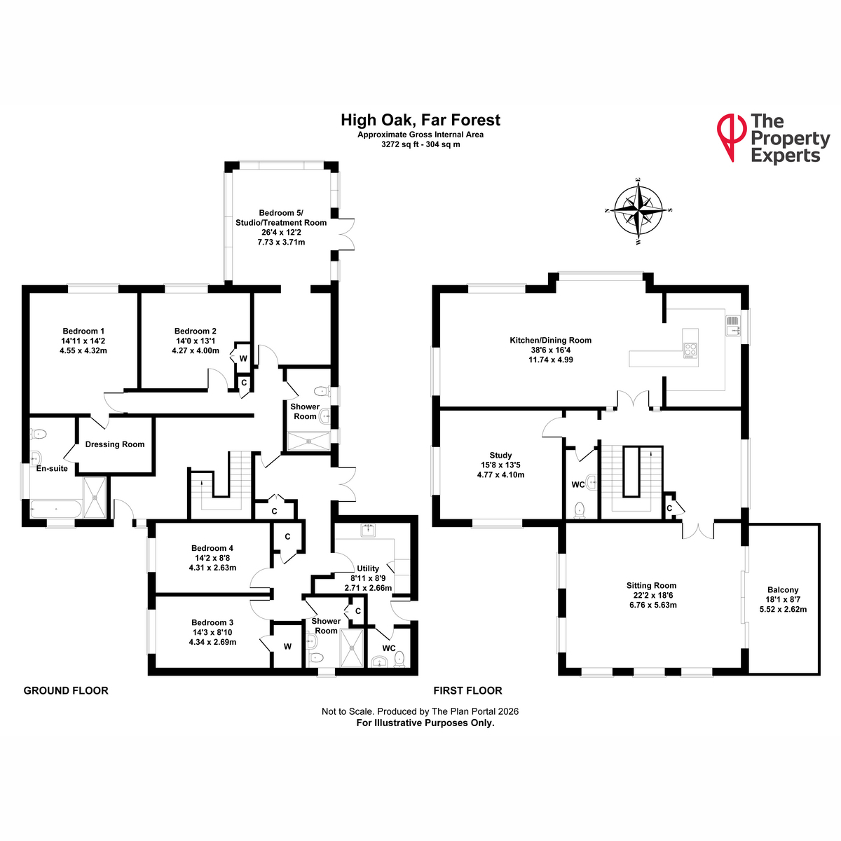 High Oak, Far Forest, Kidderminster floorplan