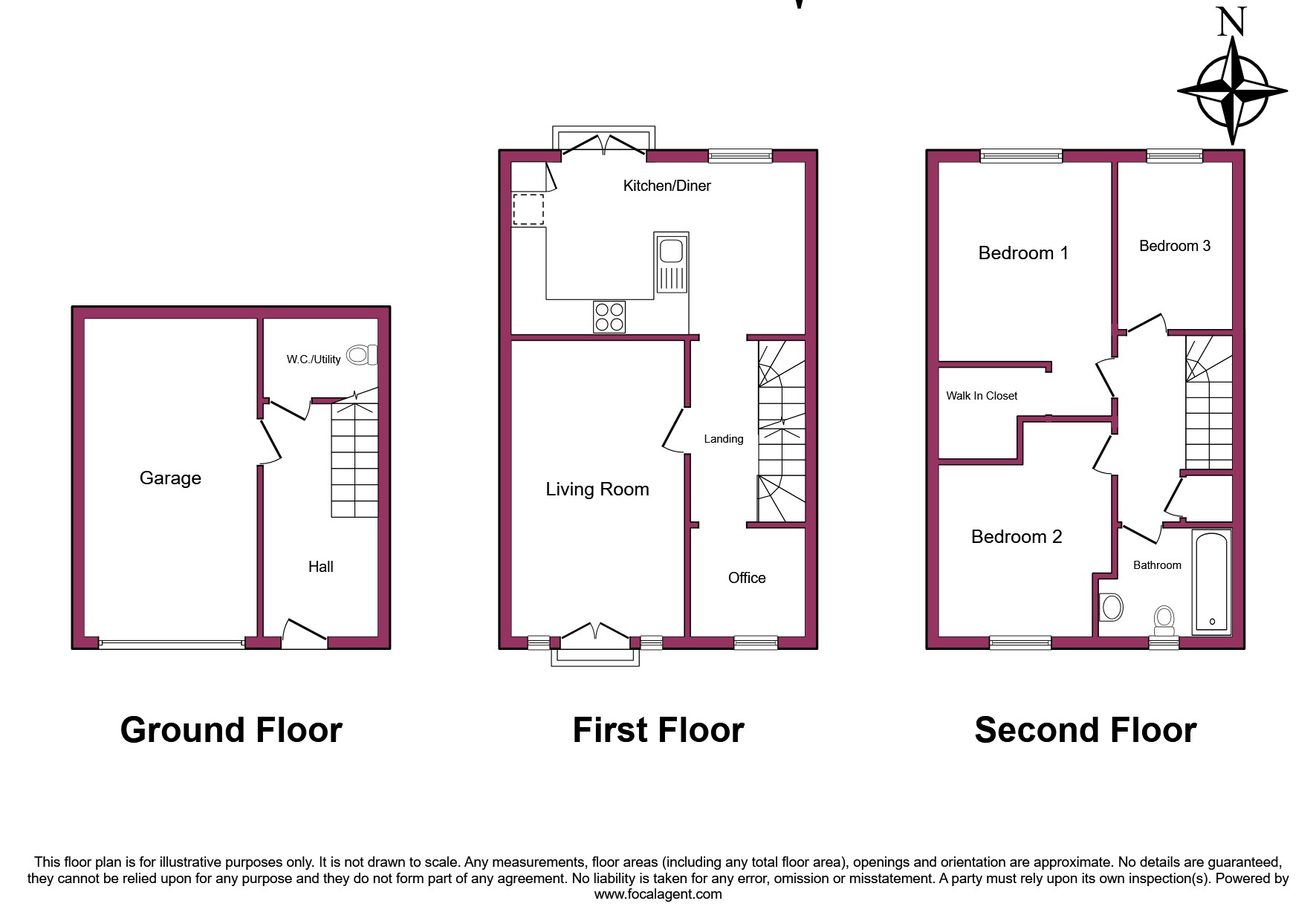 6, Low Whin Close, Keighley floorplan