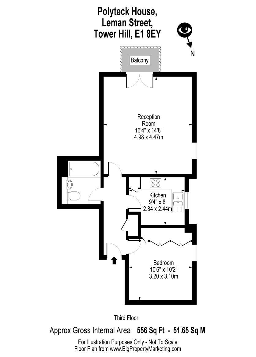 1 Bedrooms Flat to rent in Leman Street, London E1