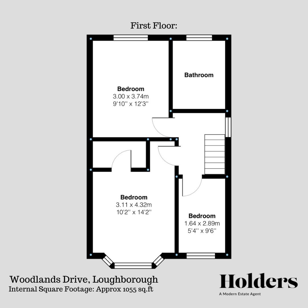 1, Woodlands Drive, Loughborough floorplan