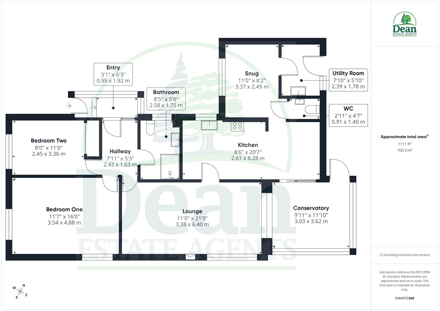 46, Woodland Rise, Lydney floorplan