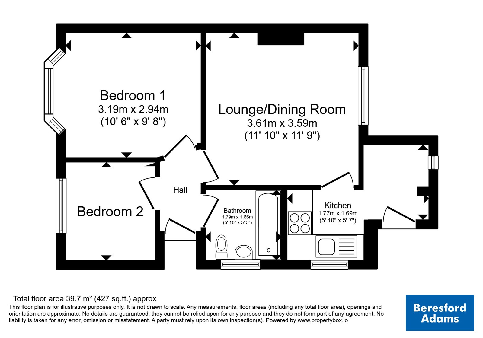 12, St. Margarets Avenue, Denbighshire floorplan