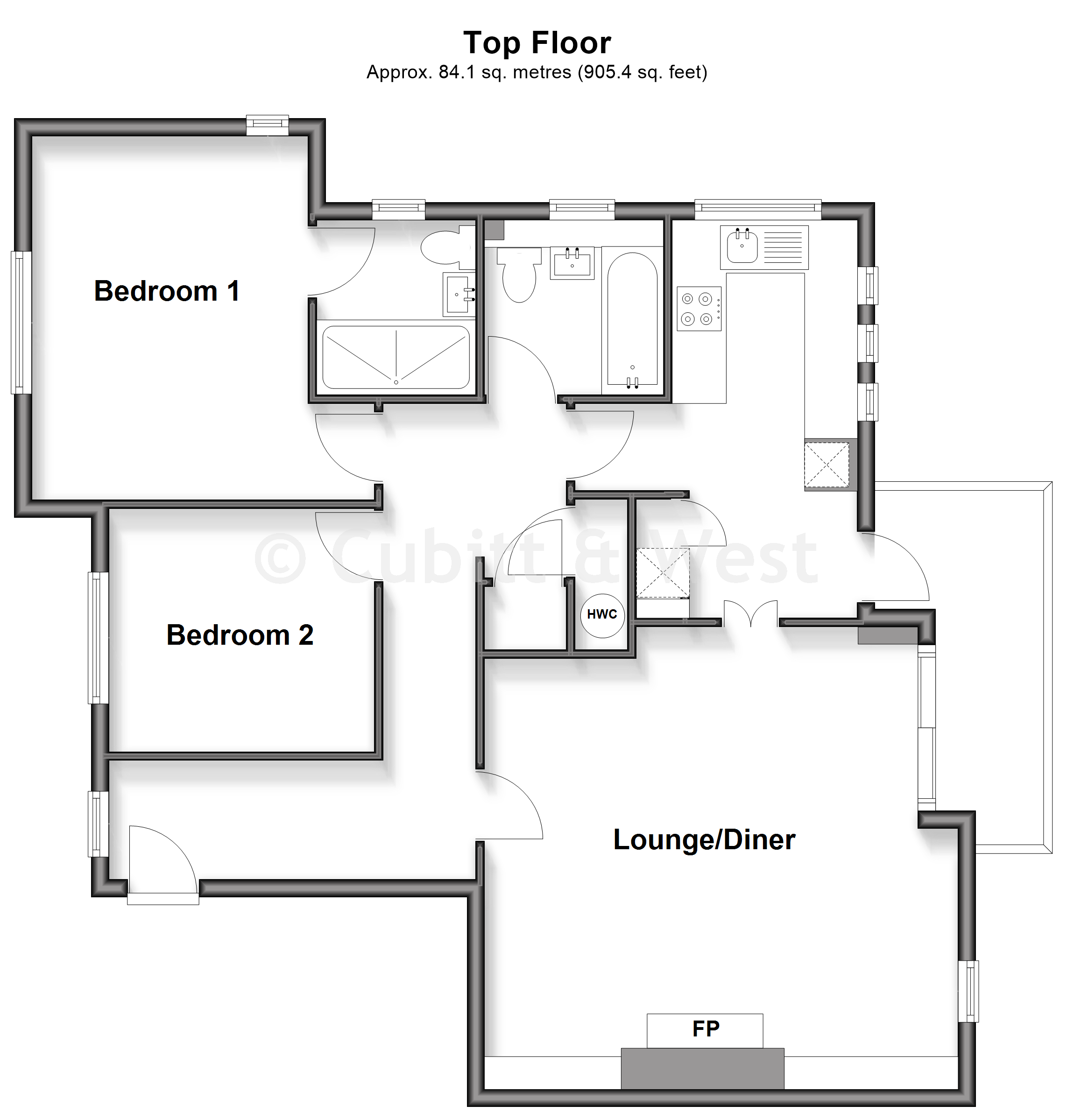 Wisley Court House, Highacre, Dorking floorplan