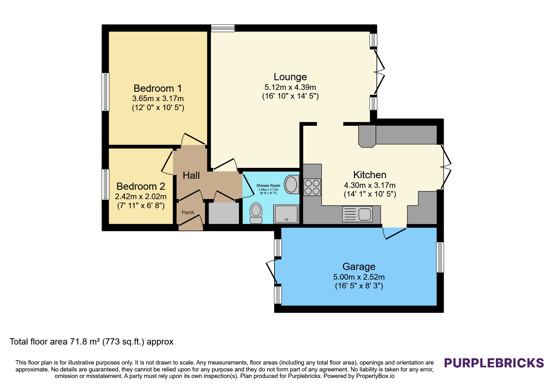 8, Hillside Close, Evesham floorplan